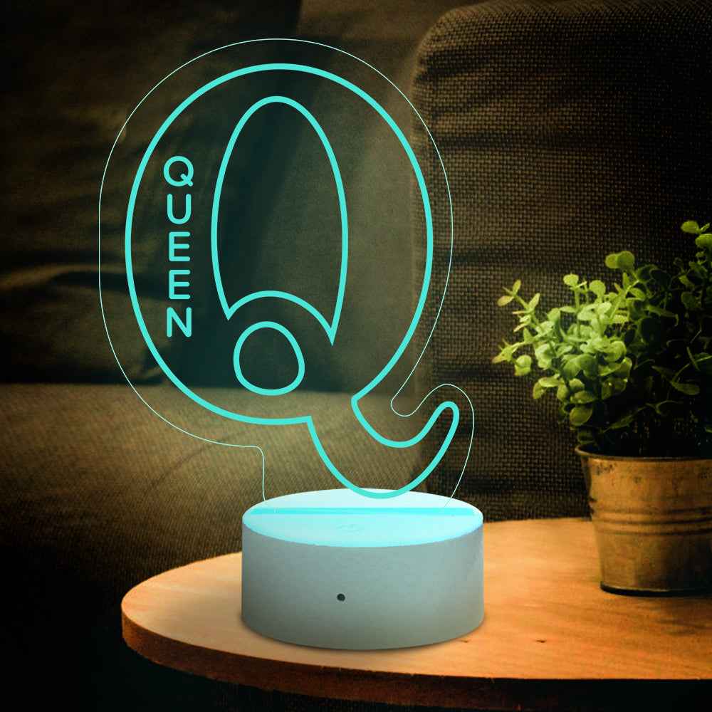 LED A–Z Personalized Lamp | “Yes, It’s Your Name. Obviously.”