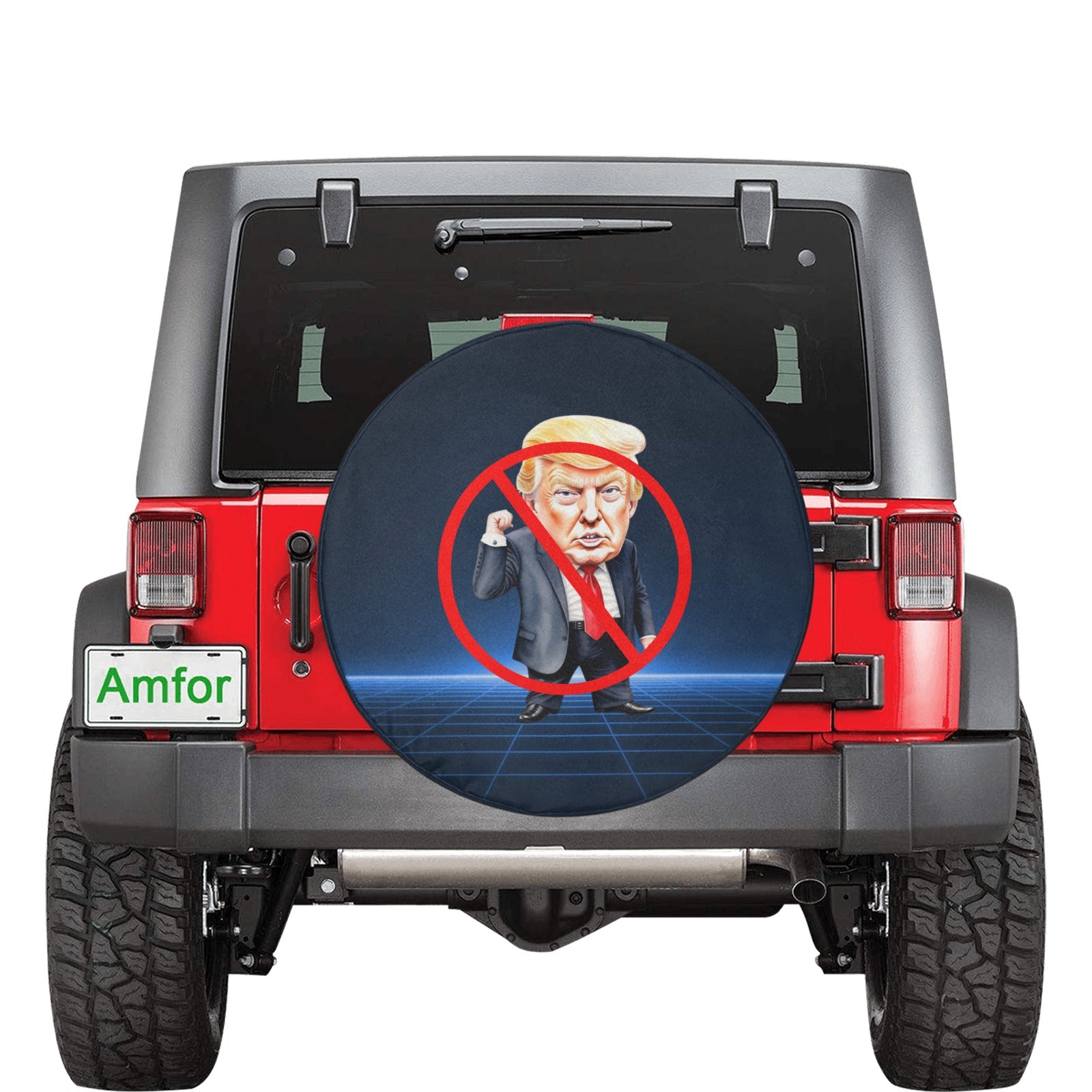 Anti-Trump Spare Tire Cover (Large)(17")