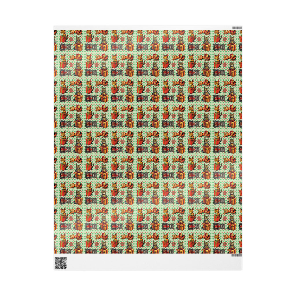 Vintage Cats Christmas Wrapping Papers