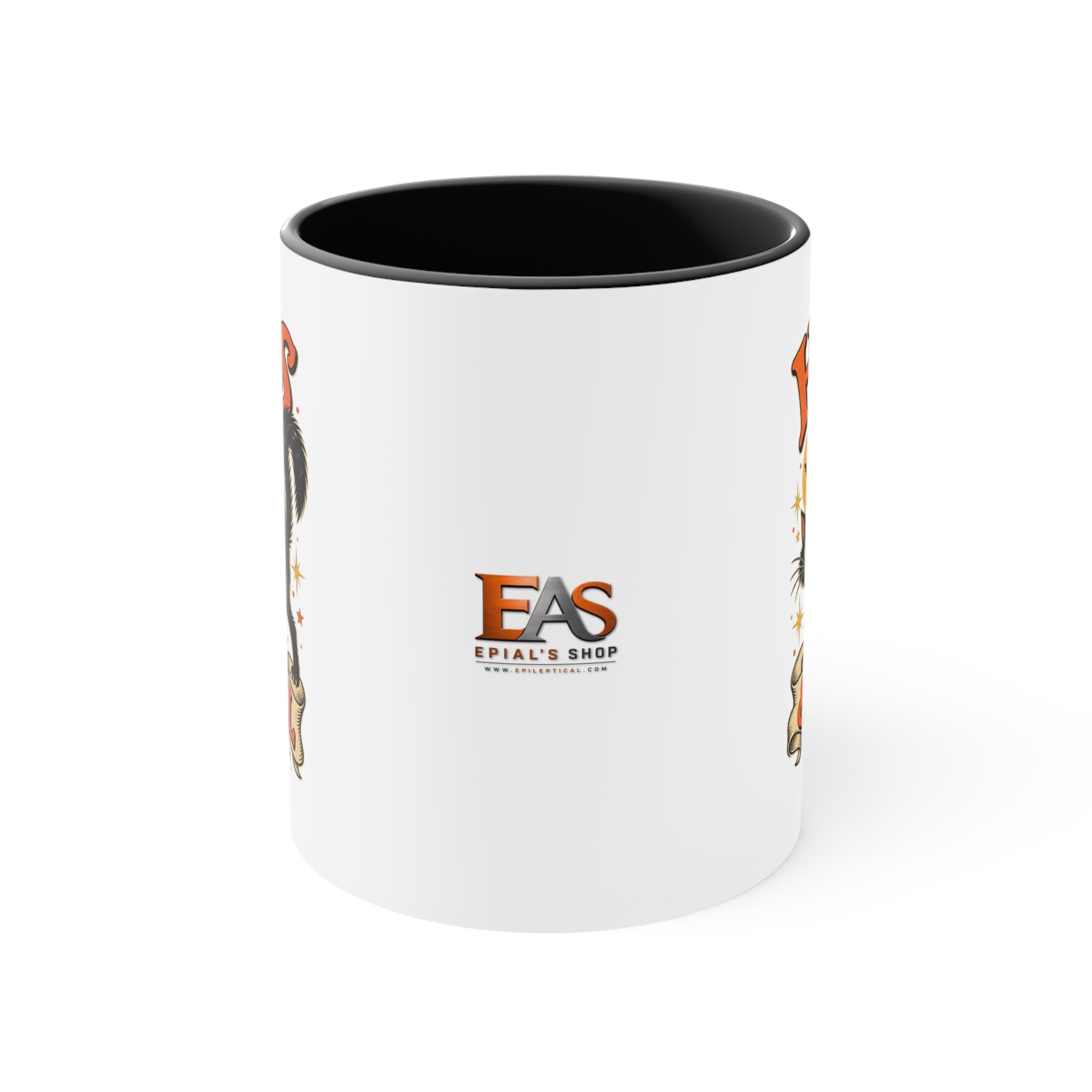 Hiss & Tell Halloween Black Cat Accent Mug