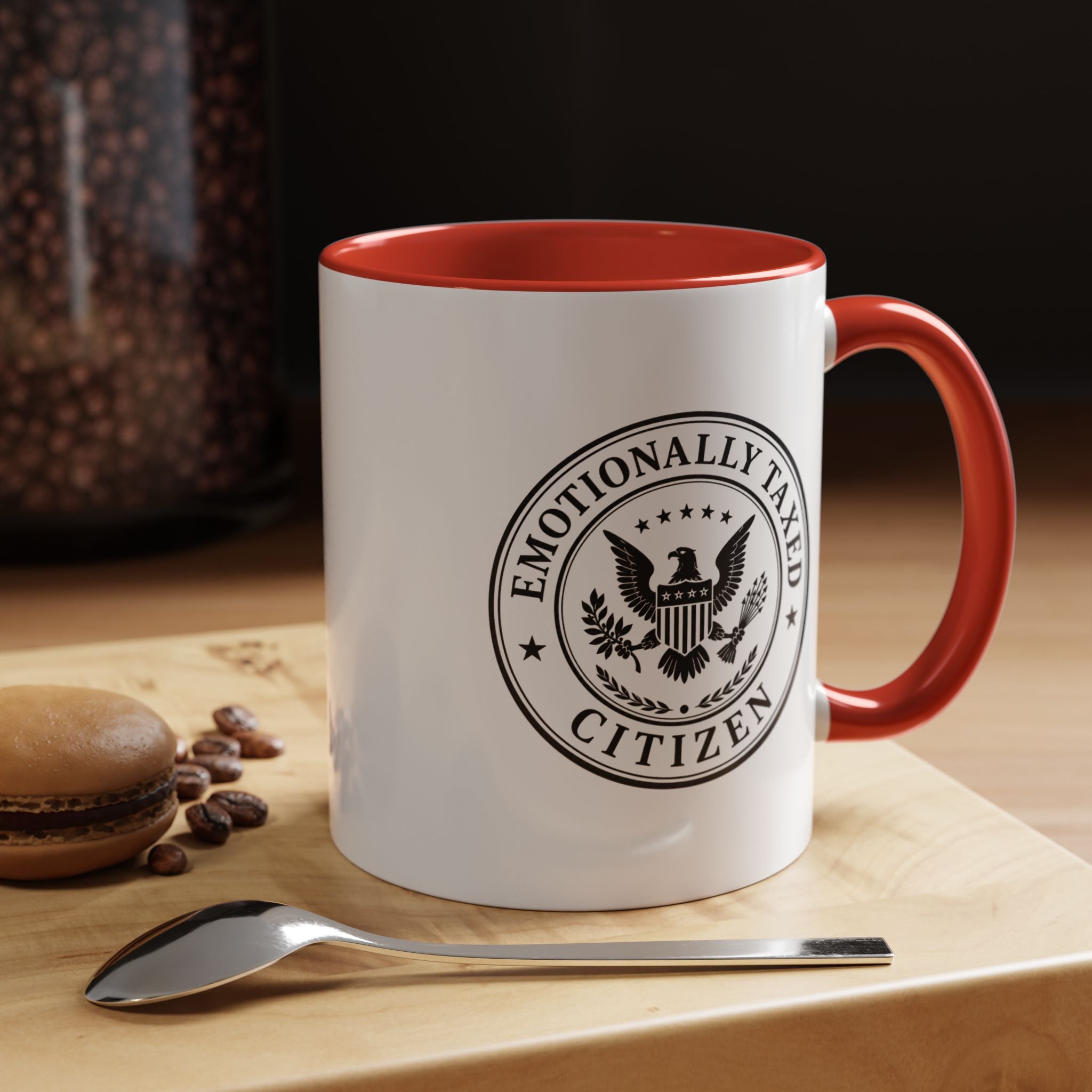 Emotionally Taxed Citizen Accent Mug | Existential Office Mug