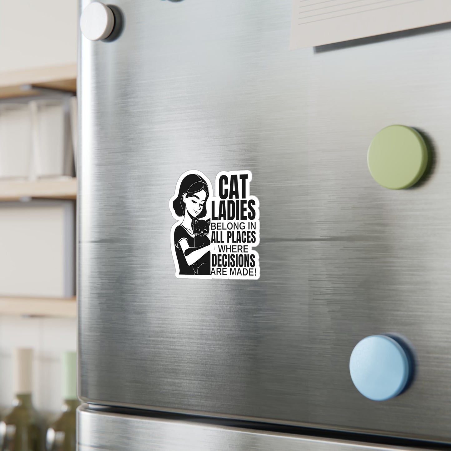 Cat Lady Vinyl Decal for Cat Lovers