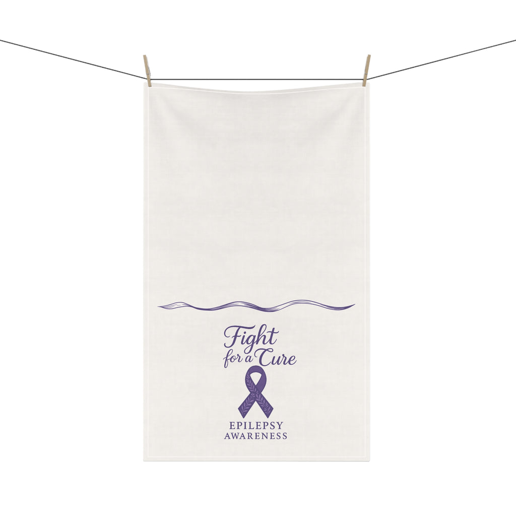 “Fight for a Cure” Epilepsy Awareness Tea Towel