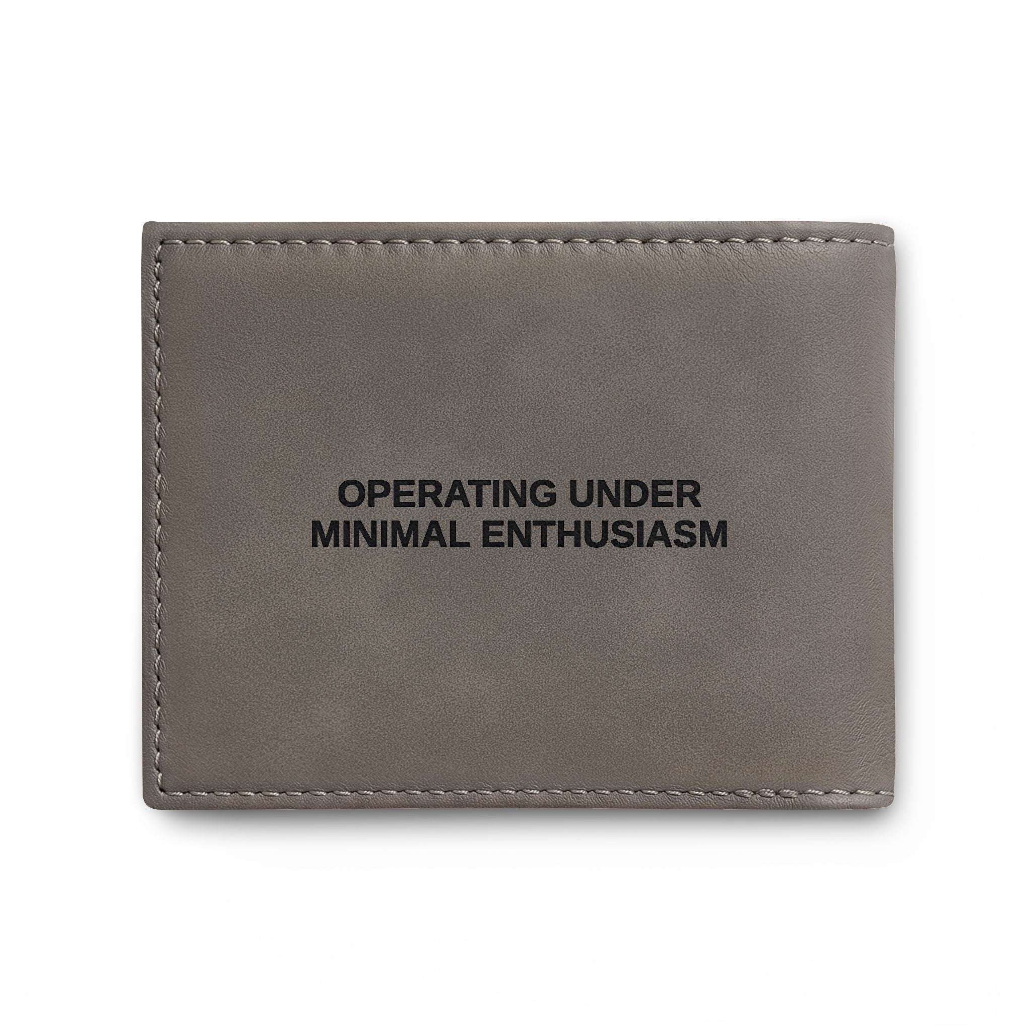 Department of Daily Obligations RFID Wallet | Operating Under Minimal Enthusiasm Bifold Wallet