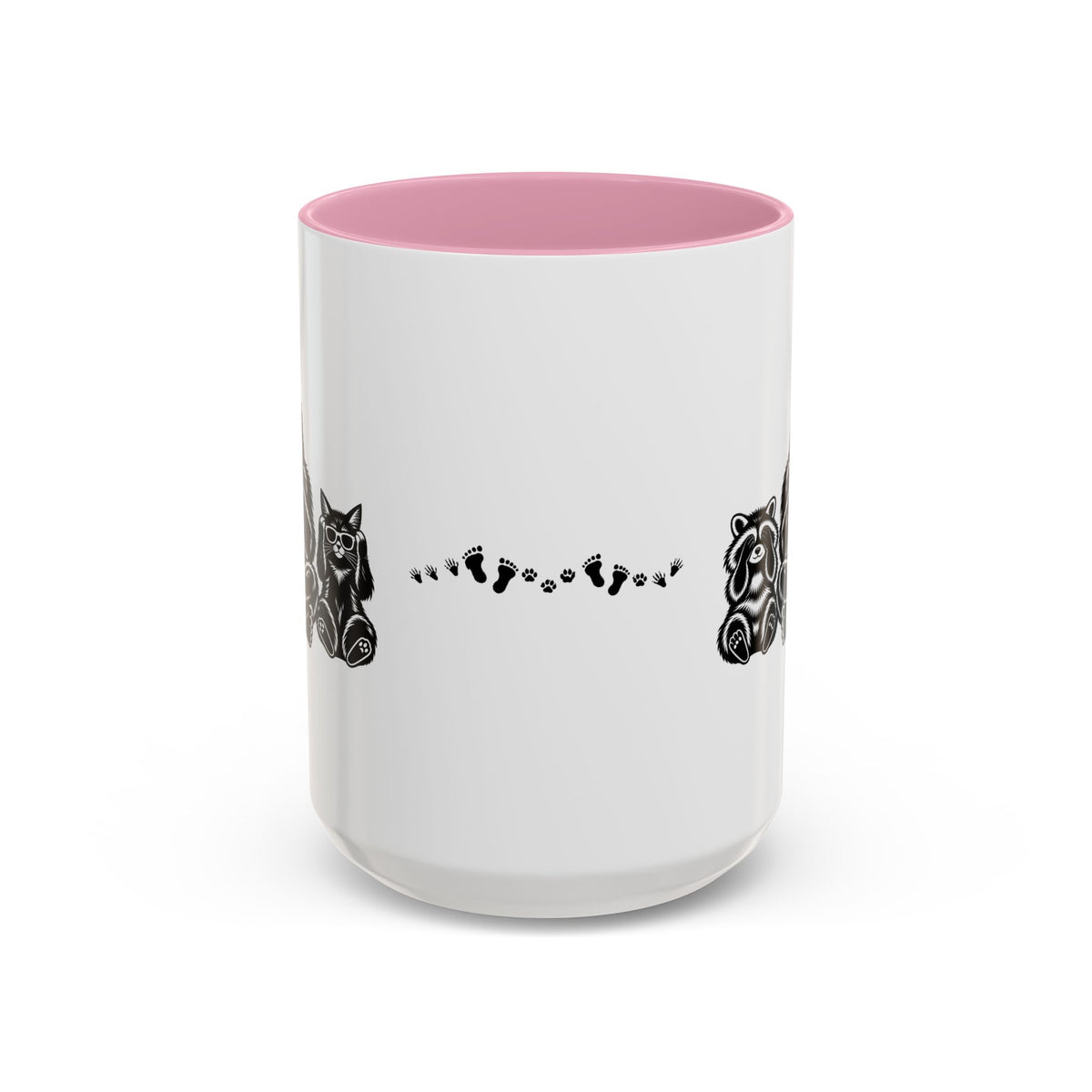 Hear No Evil, See No Evil, Speak No Evil | Bigfoot, Jimothy & Cat Accent Coffee Mug 11oz/15oz