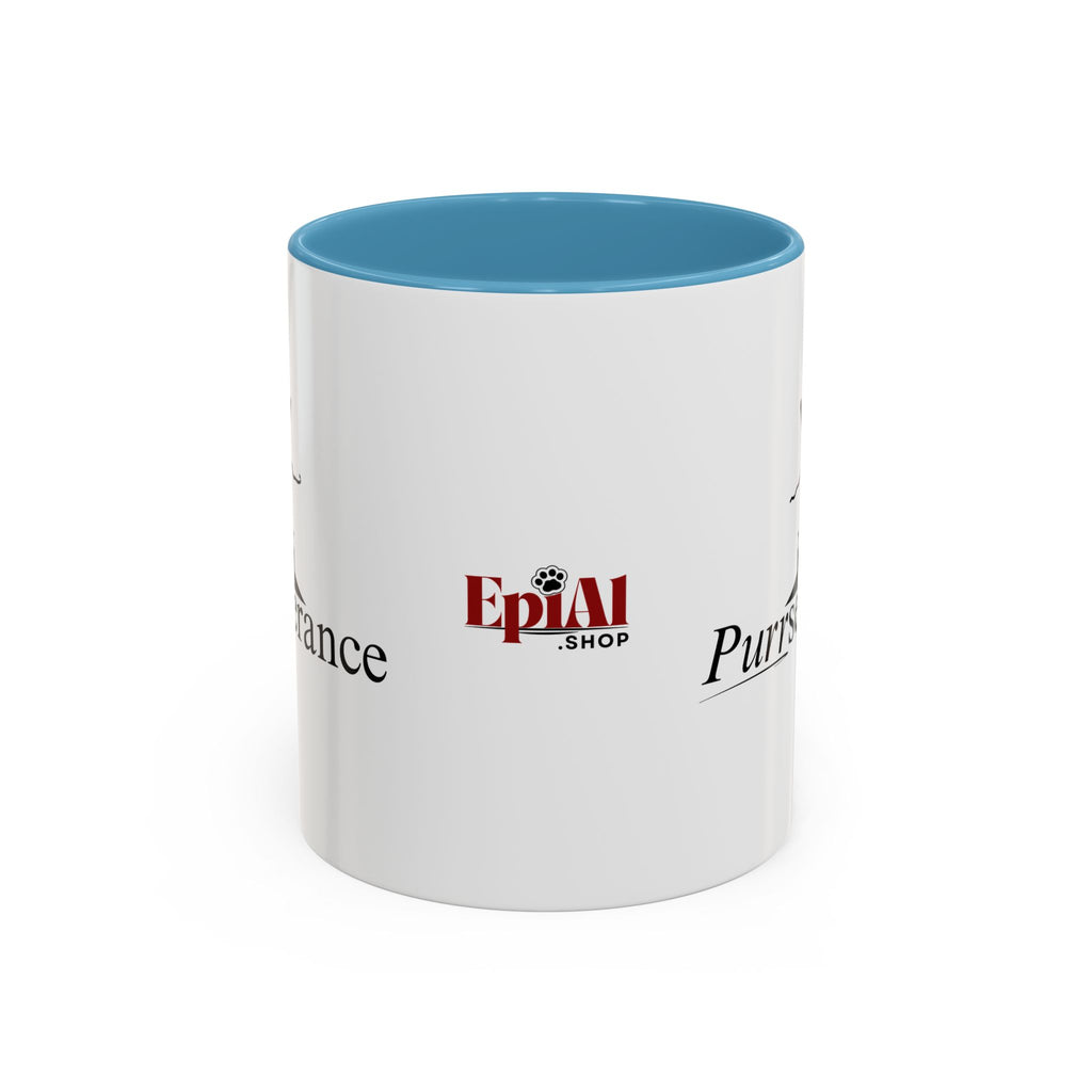 Purrseverance Accent Coffee Mug (11, 15oz)