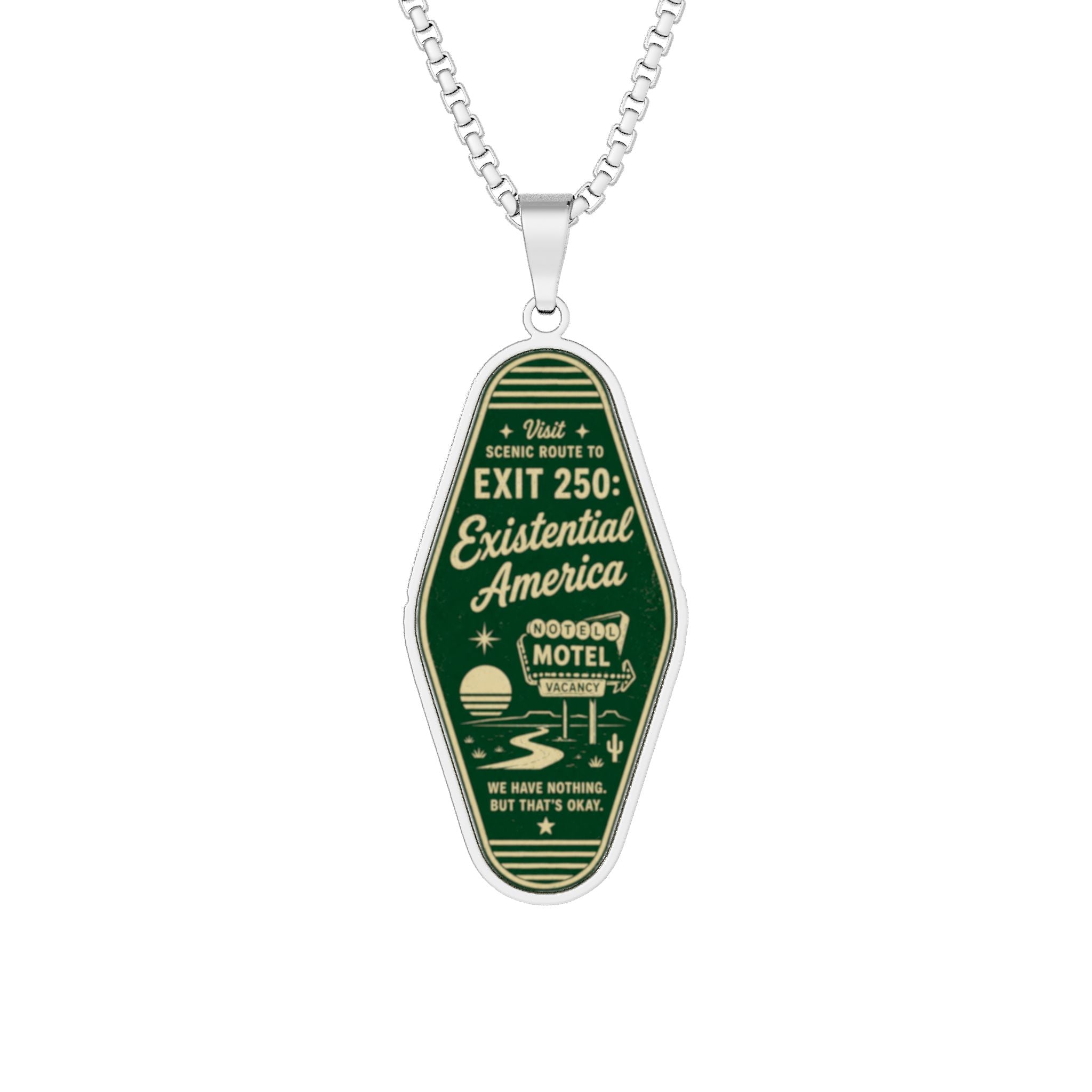 Exit 250: Existential America Necklace