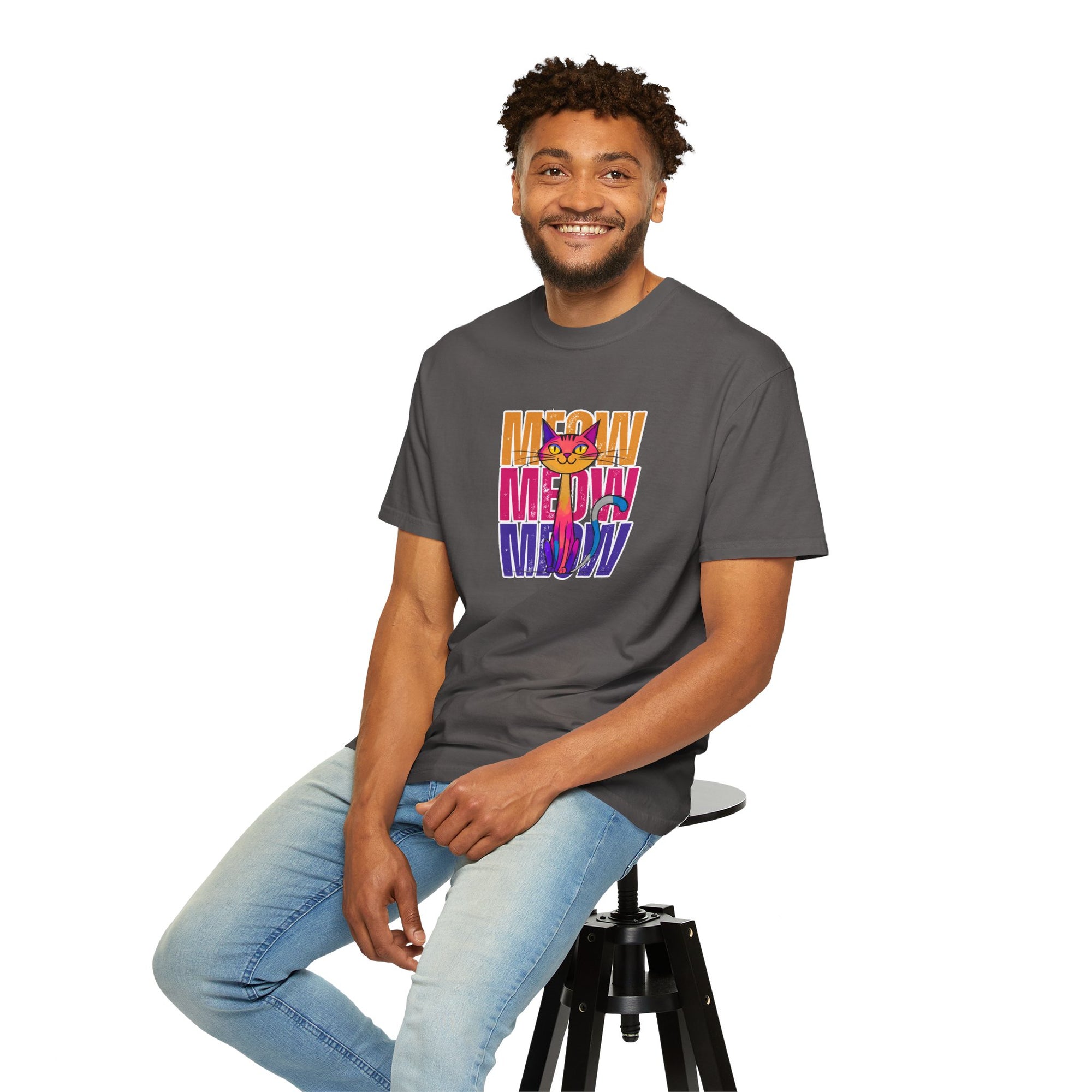 Meow Vibes Unisex T-Shirt | Funny Cat Tee