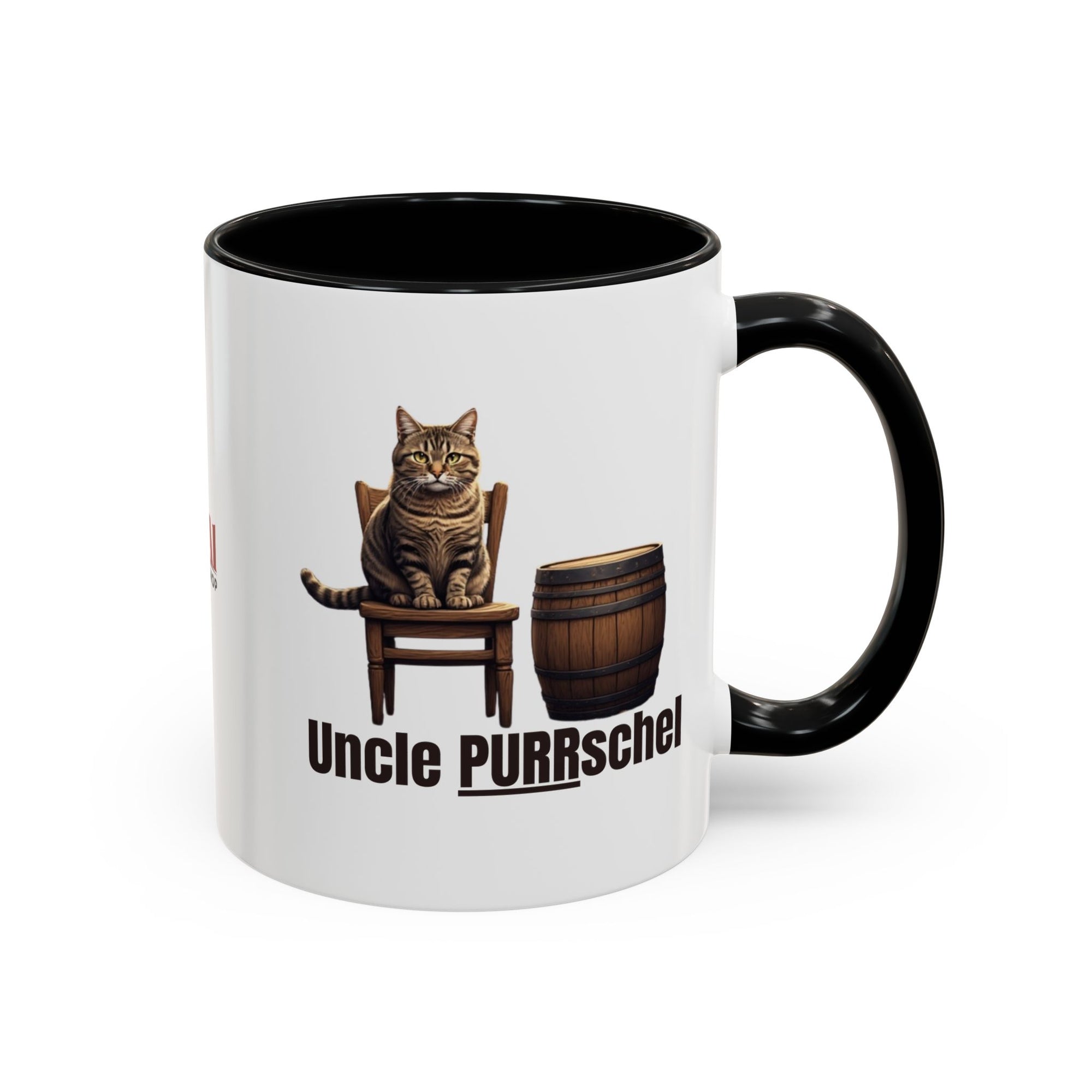 Humorous Uncle Purrschel Cat Accent Coffee Mug