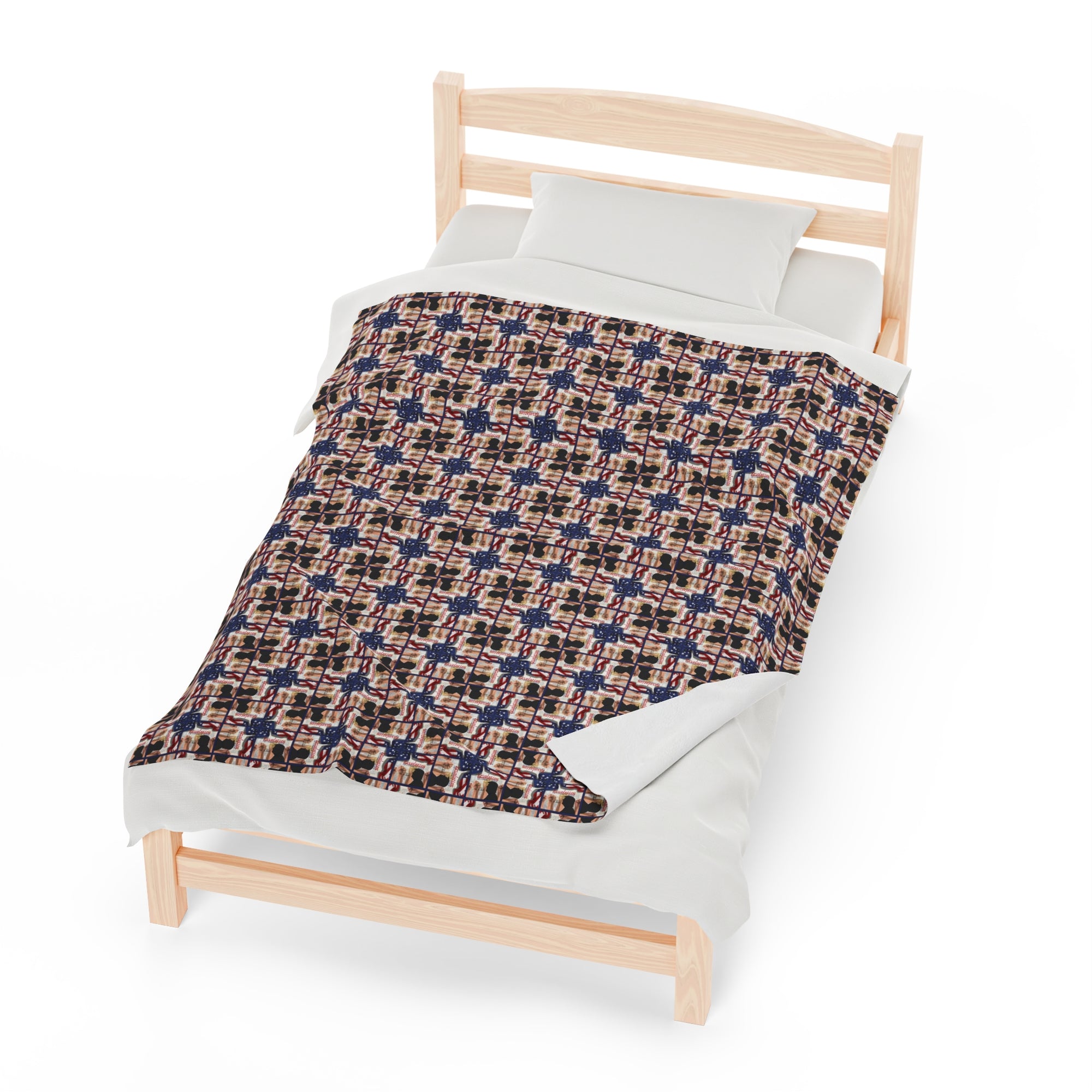 Trump Revolution of Common Sense Velveteen Plush Blanket