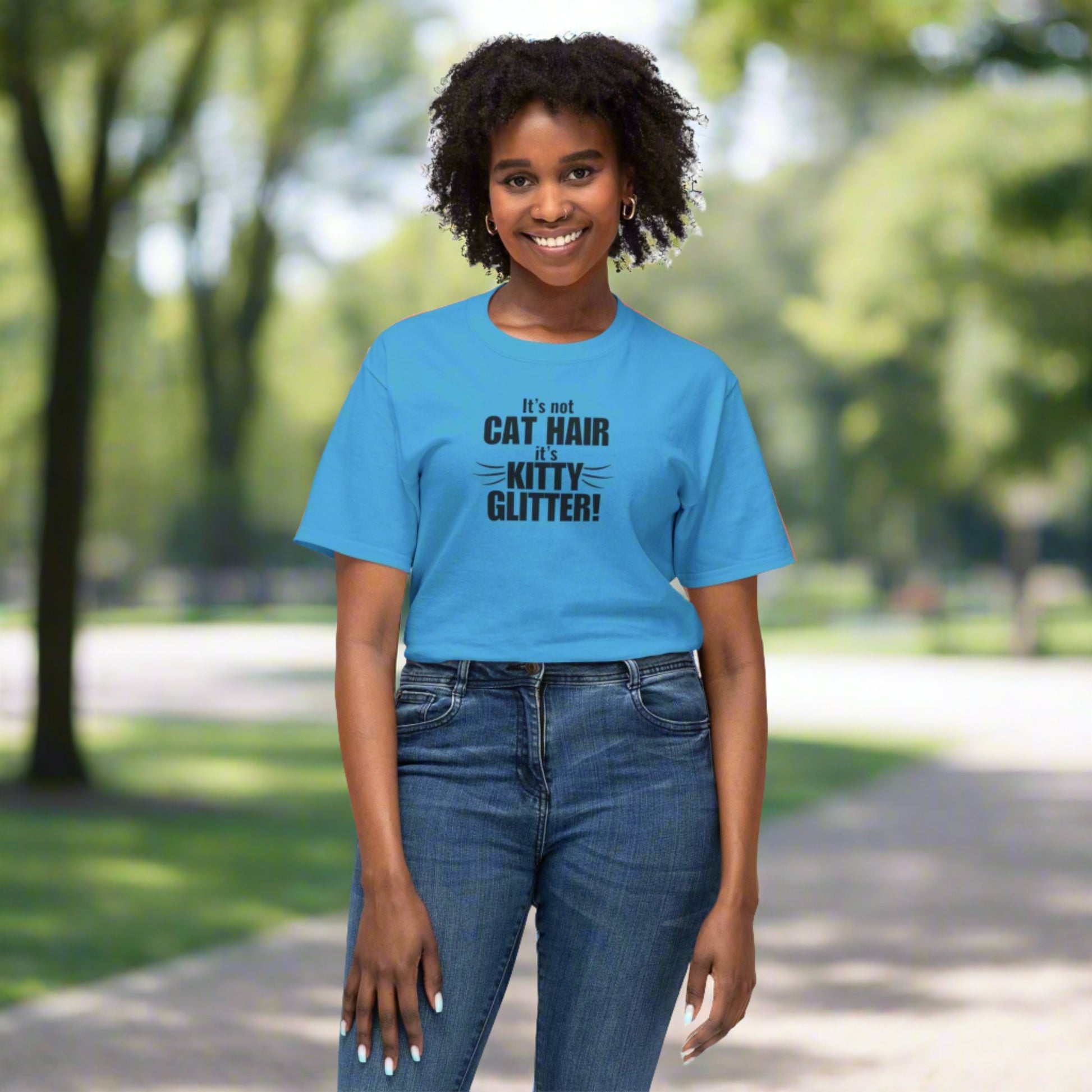 Kitty Glitter Unisex HD Cotton™ T - shirt - T - Shirt - Epileptic Al’s Shop