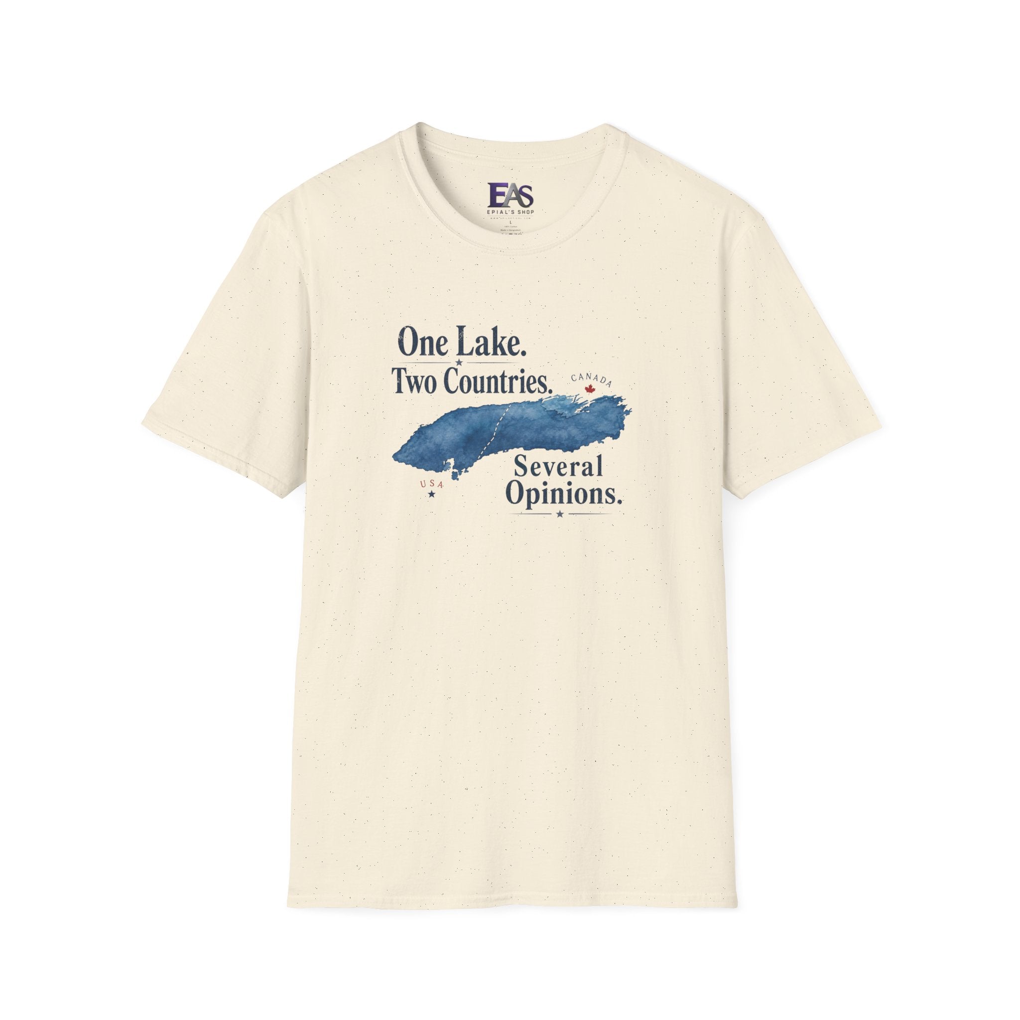 One Lake. Two Countries. Several Opinions. Lake Ontario Humor T-Shirt