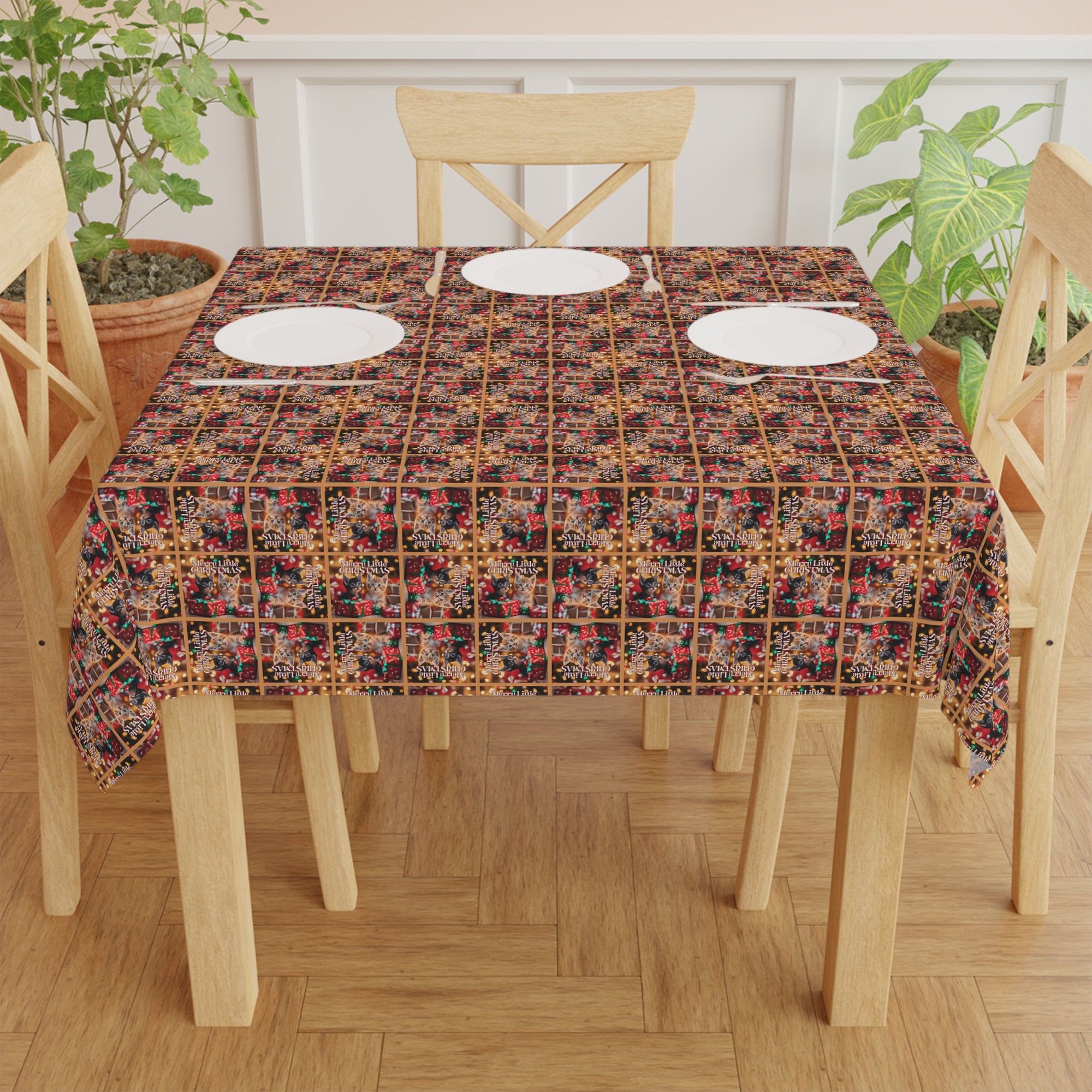 Merry Little Christmas Tablecloth
