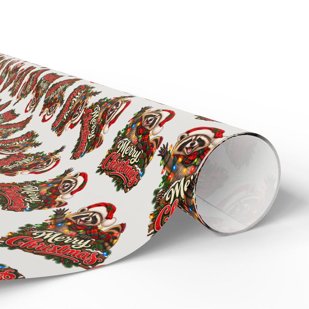 Jimothy the Raccoon Merry Christmas Wrapping Paper | Funny Holiday Gift Wrap