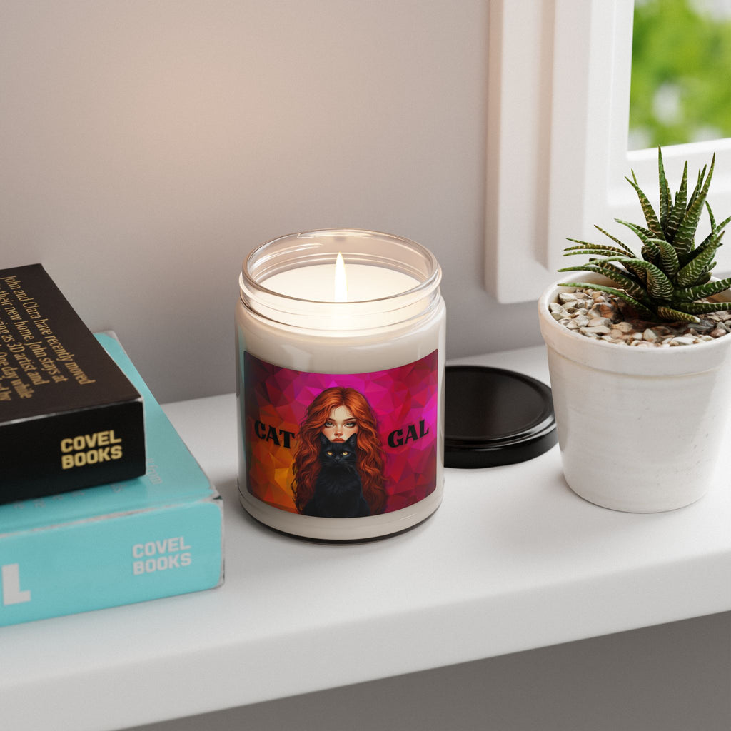 Cat Gal Scented Soy Candle | Cozy Home Decor for Cat Lovers