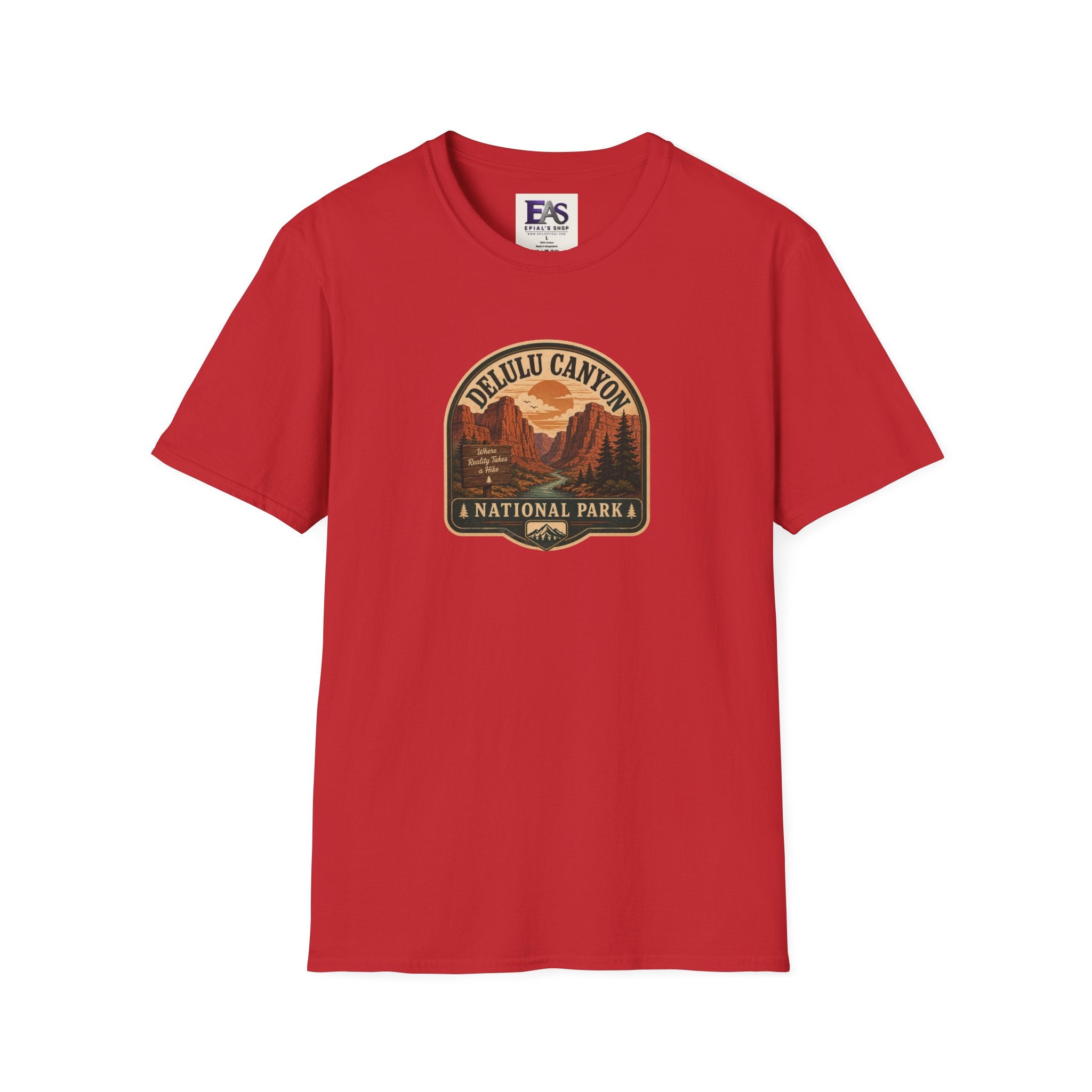 Delulu Canyon National Park Unisex T-Shirt | Funny Retro National Park Parody Tee