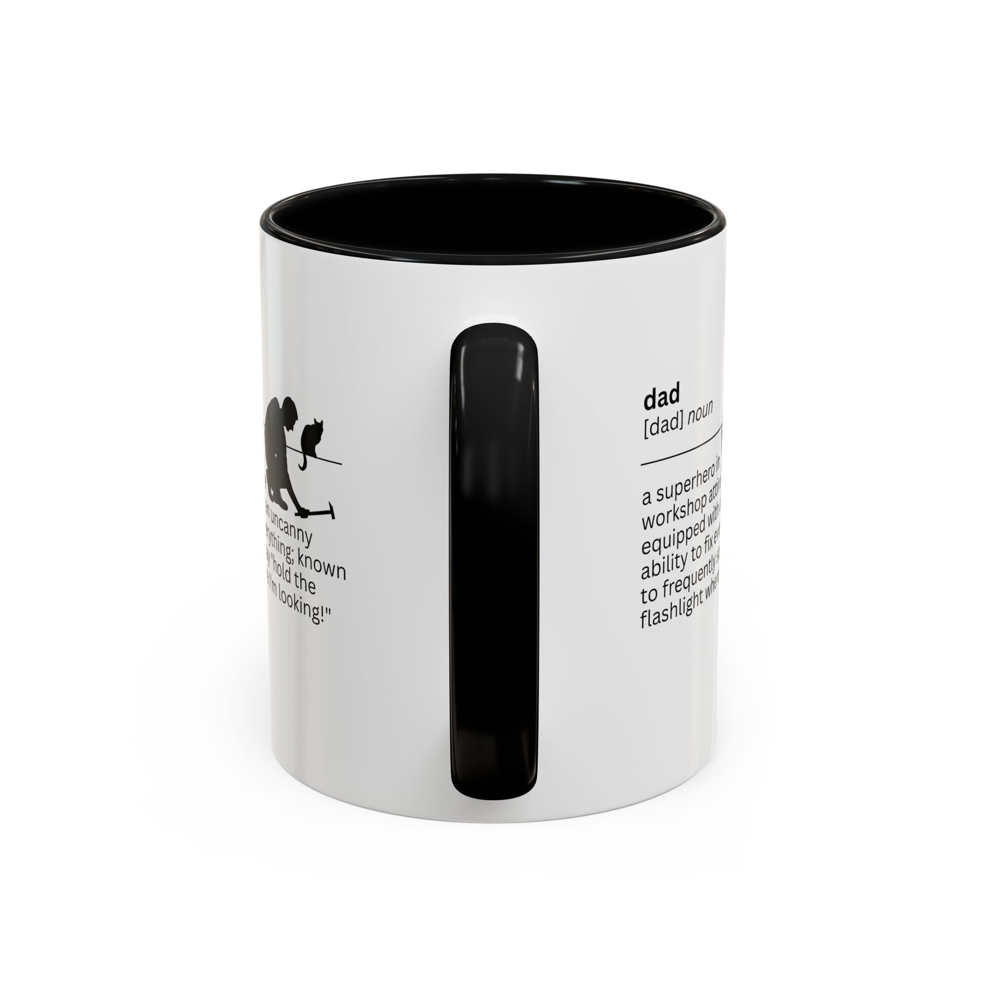 Dad Flashlight Accent Coffee Mug - Perfect Gift for Dads