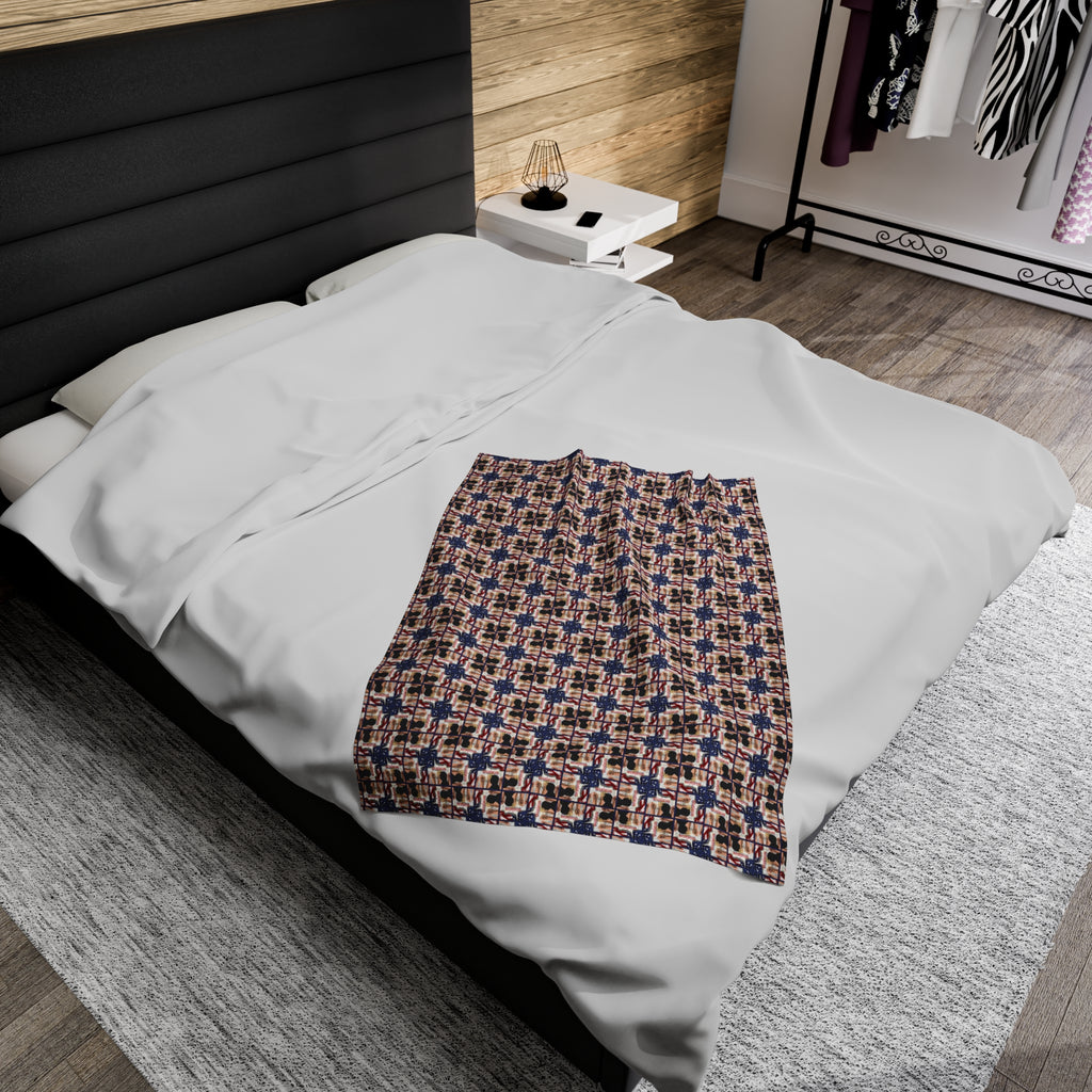Trump Revolution of Common Sense Velveteen Plush Blanket