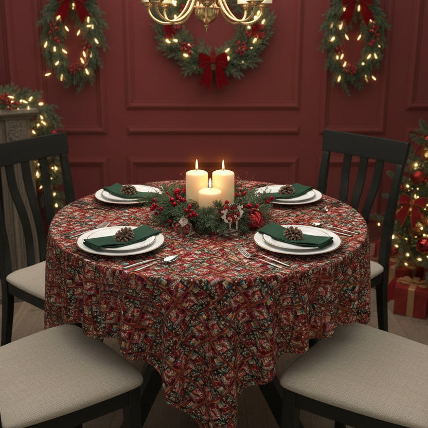 Photo depicting the ​A Gift For You Christmas Tablecloth from EpiAl's Shop.