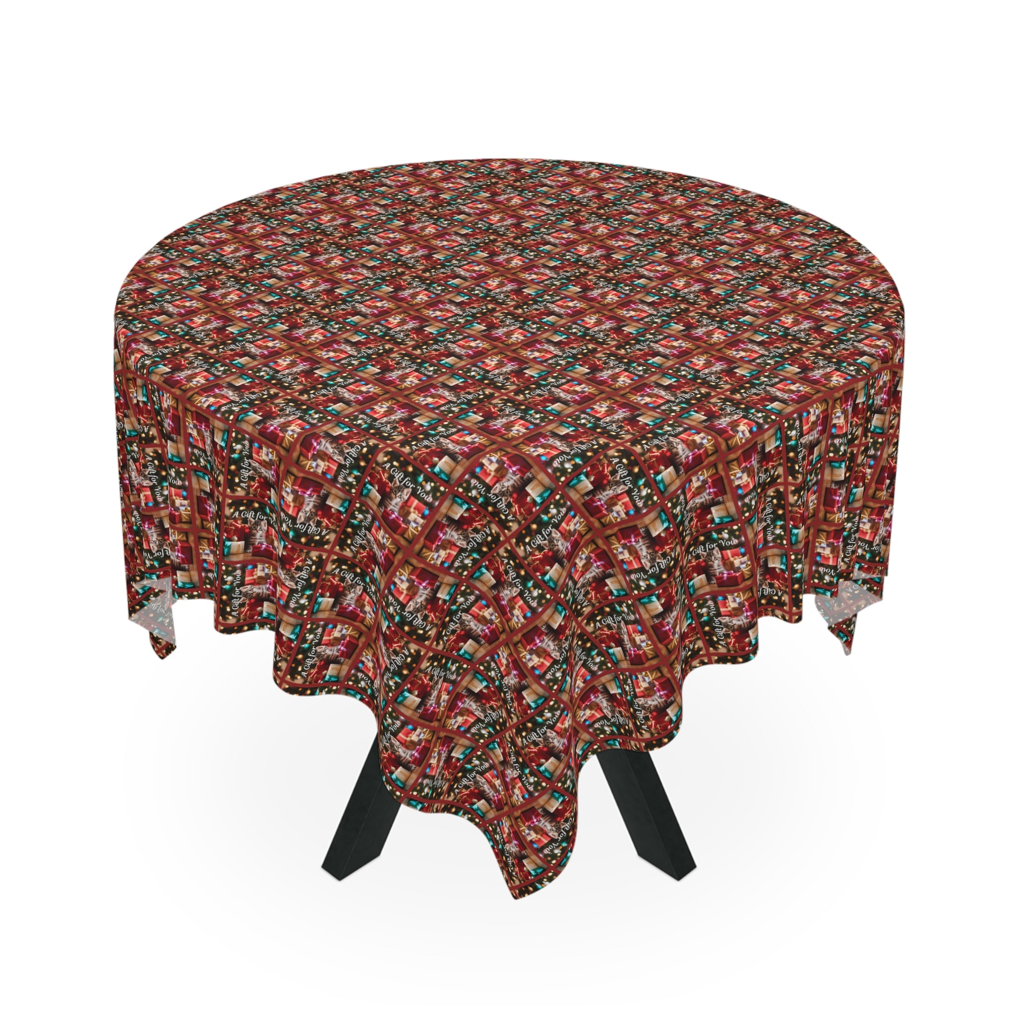 Photo depicting the ​A Gift For You Christmas Tablecloth from EpiAl's Shop.