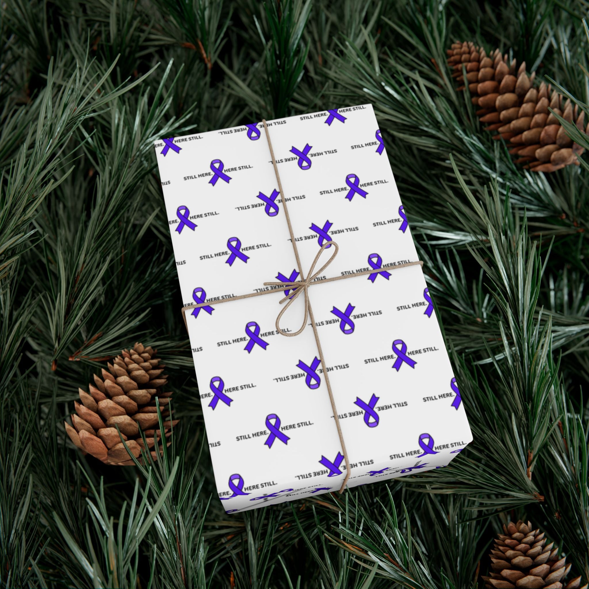 Still Here. Here Still. Gift Wrap Paper (Epilepsy Awareness)