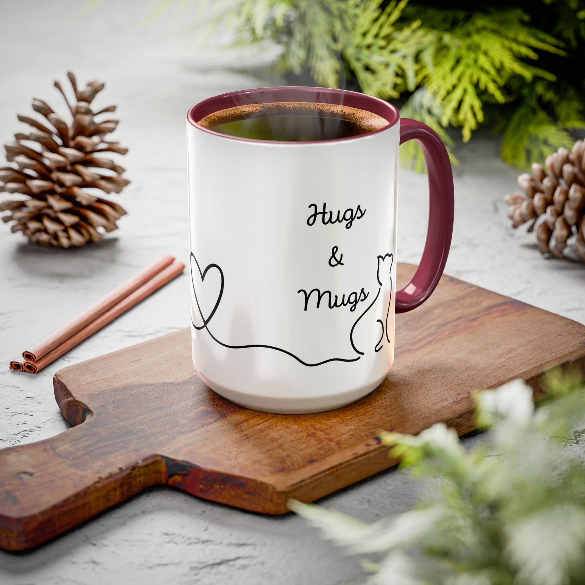 Hugs & Mugs Vibrant Color Coffee Mug