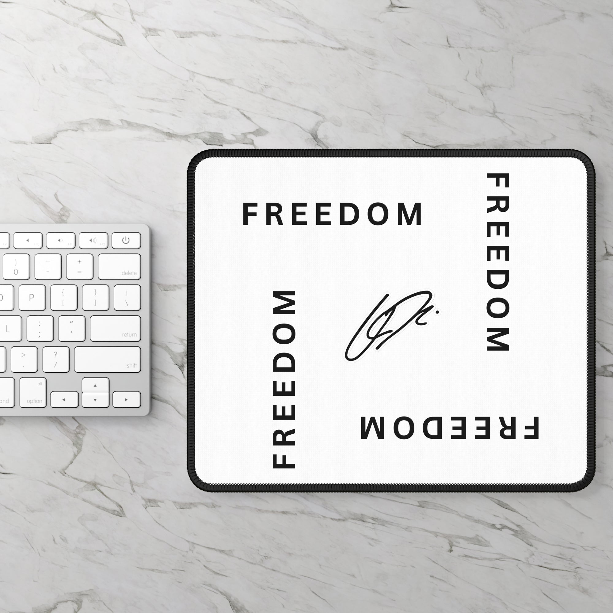 Gaming Mouse Pad with 'Freedom' Design - Stylish Desk Accessory