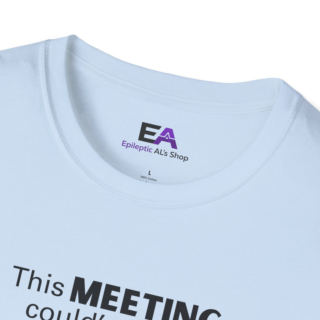 This Meeting Could’ve Been a Nap Cat T-Shirt – Minimalist Line Art Graphic Tee (Unisex)