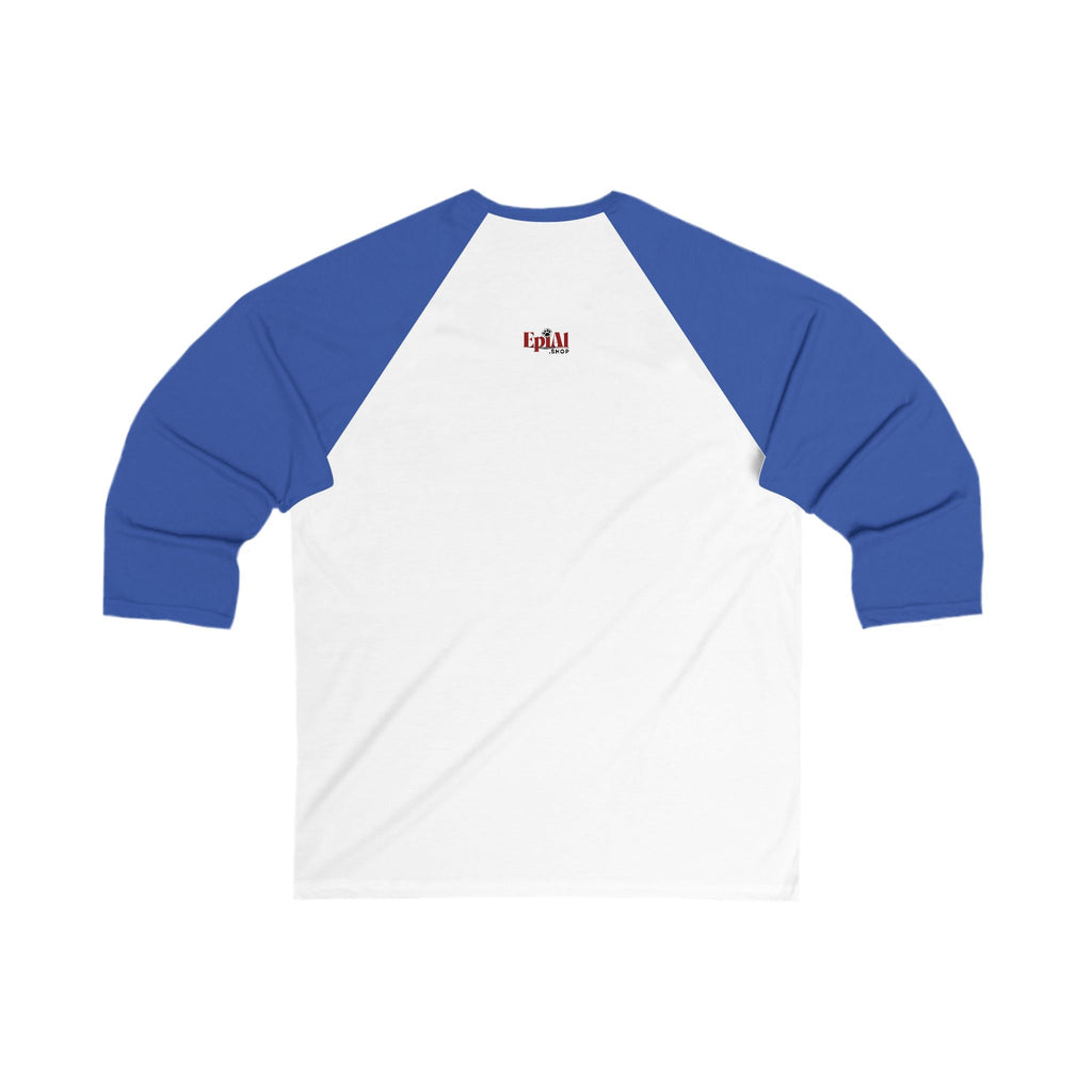 Patriotic Baseball Tee - Unisex 3/4 Sleeve with Anti-Trump Design Printify