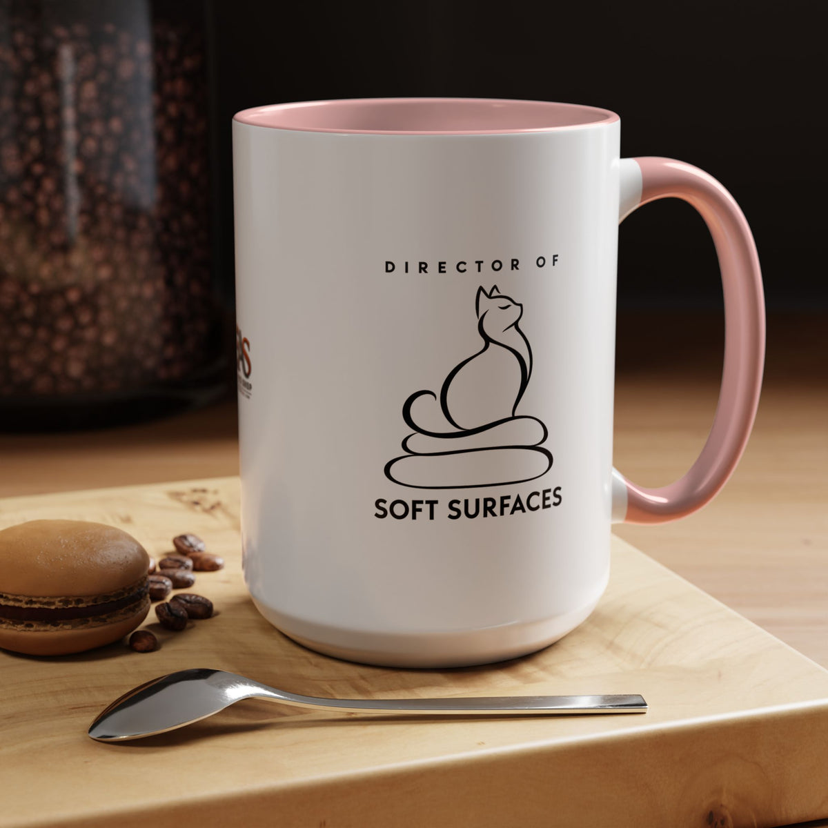 Director of Soft Surfaces Cat Mug | Funny Cat Lover Coffee Cup (11oz/15oz)