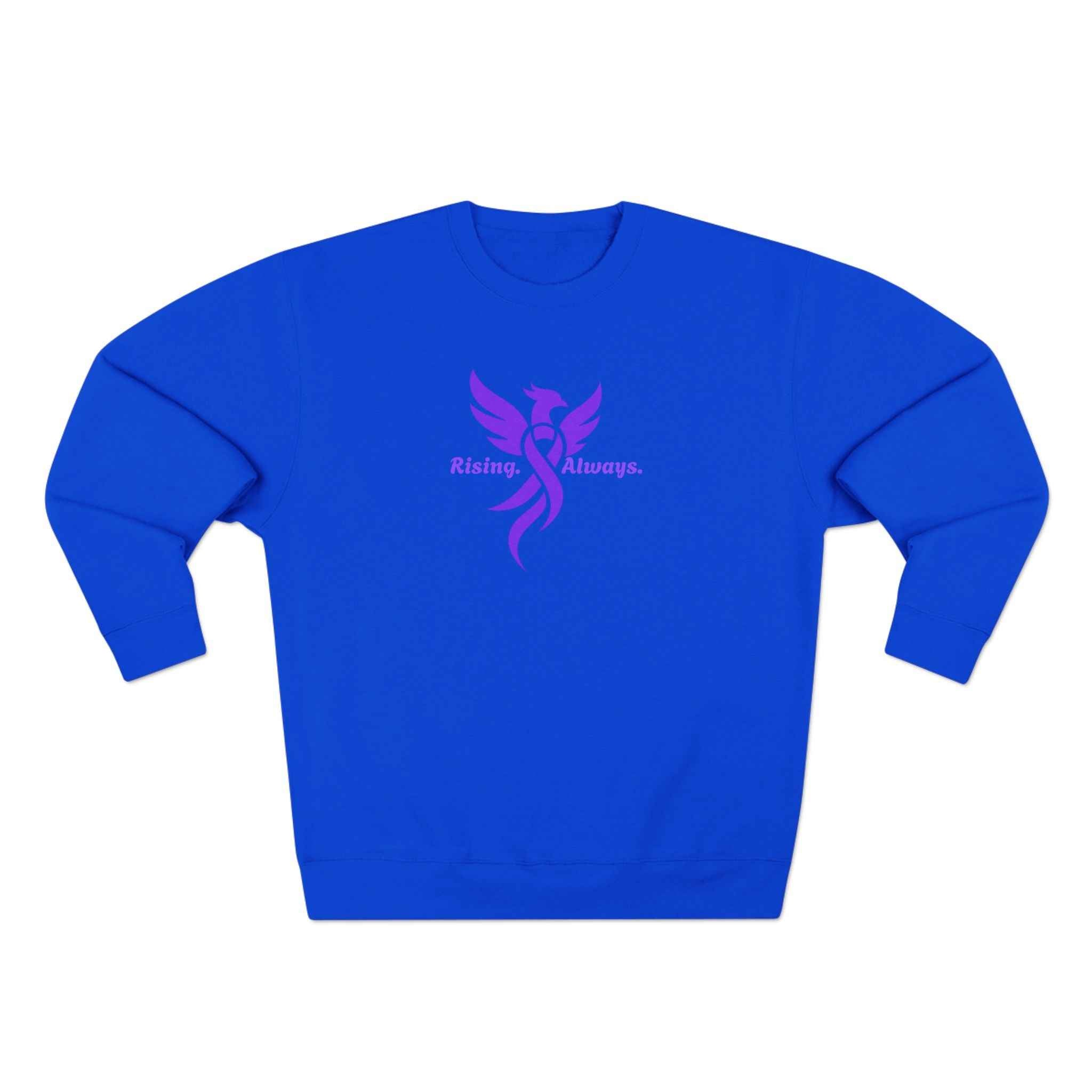 Rising Always Epilepsy Awareness Phoenix Ribbon Sweatshirt