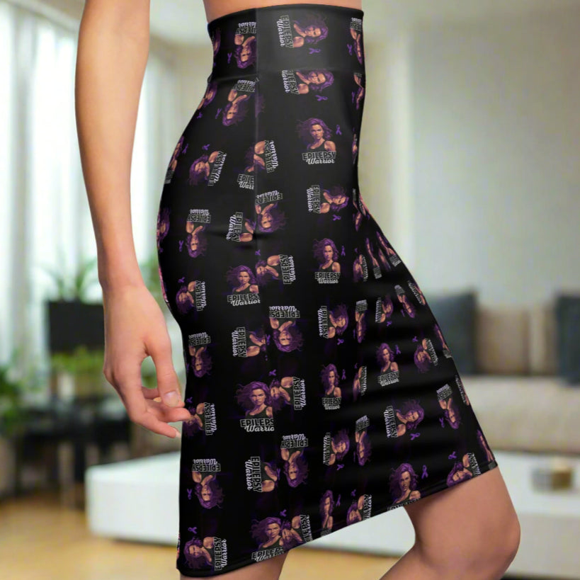 Elegant Epilepsy Warrior Women's Pencil Skirt