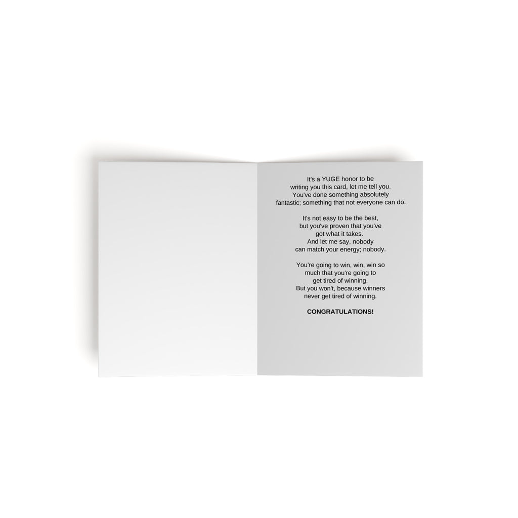 Donald Trump Congratulations Greeting Cards (8, 16, and 24 pcs)