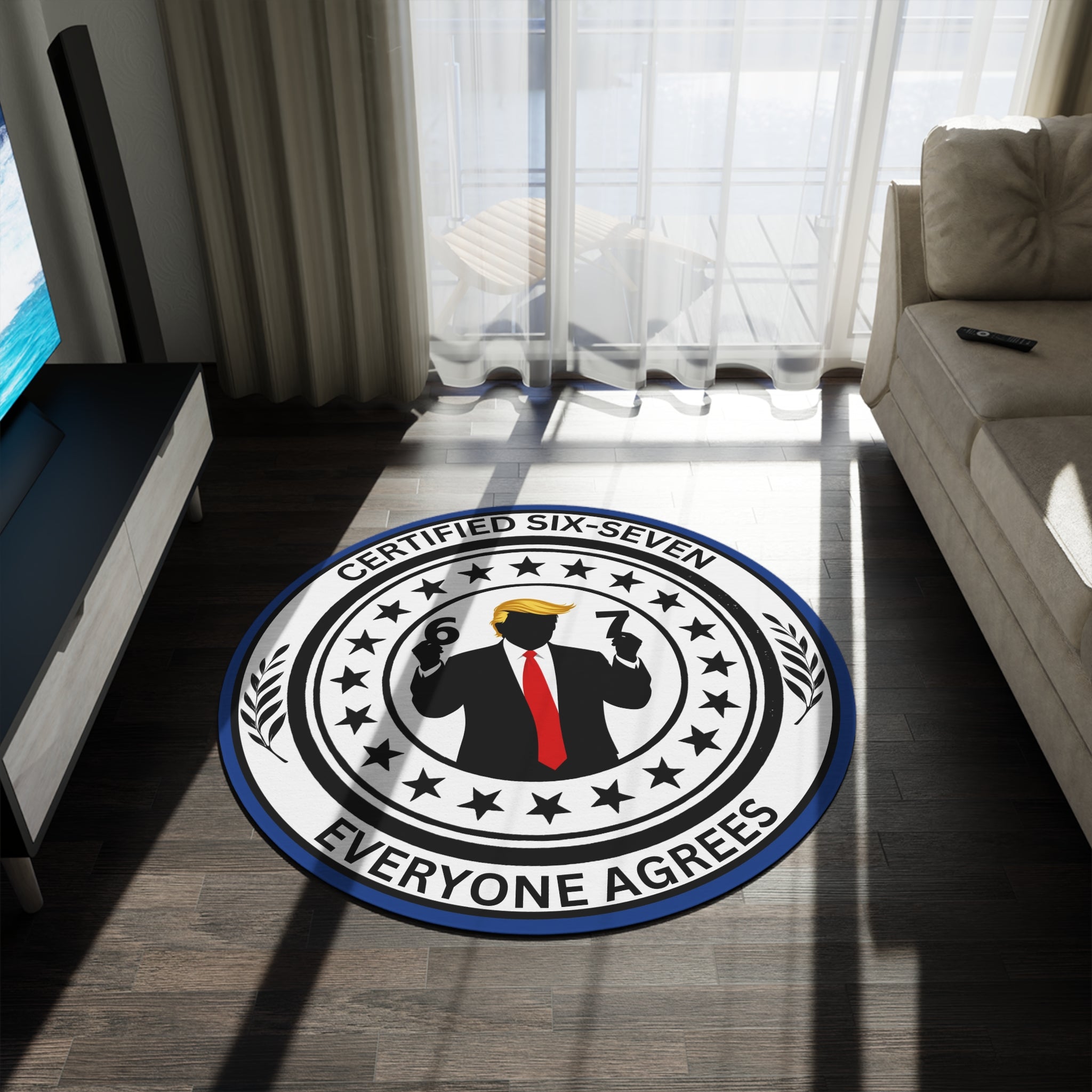 Certified Six–Seven – Round Statement Rug