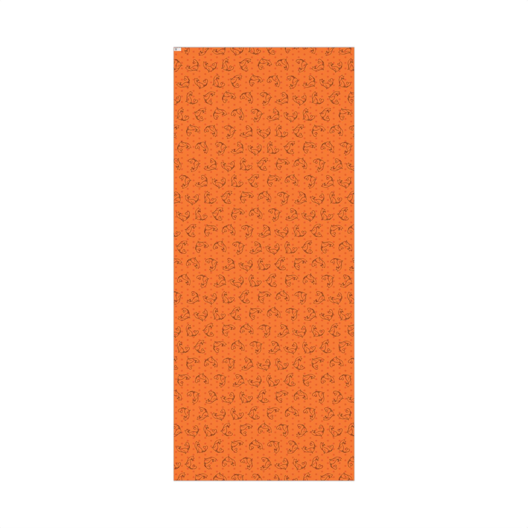 Purr Pattern All-Occasion Gift Wrap – Cat Line Art Wrapping Paper
