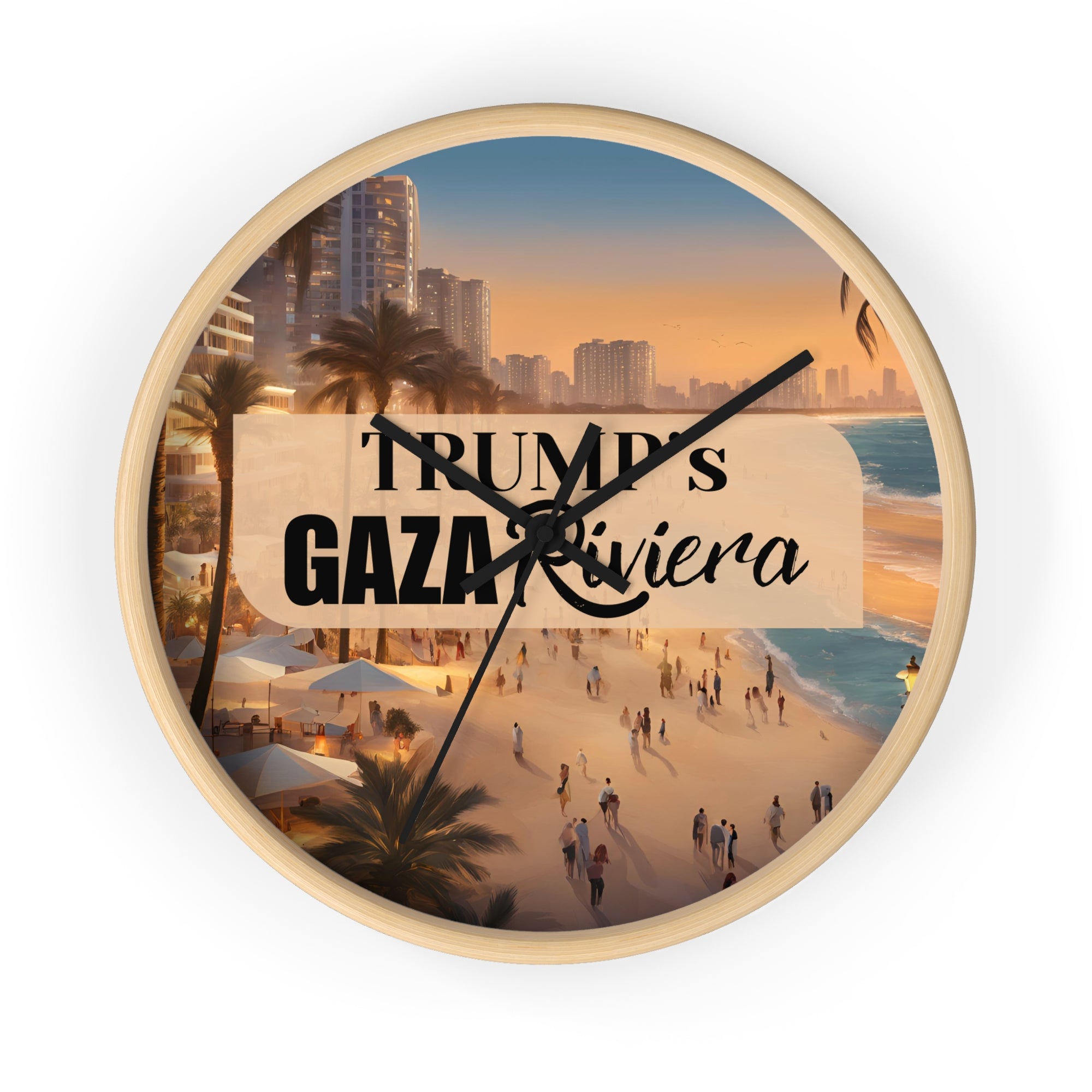Trump's Gaza Riviera Wall Clock