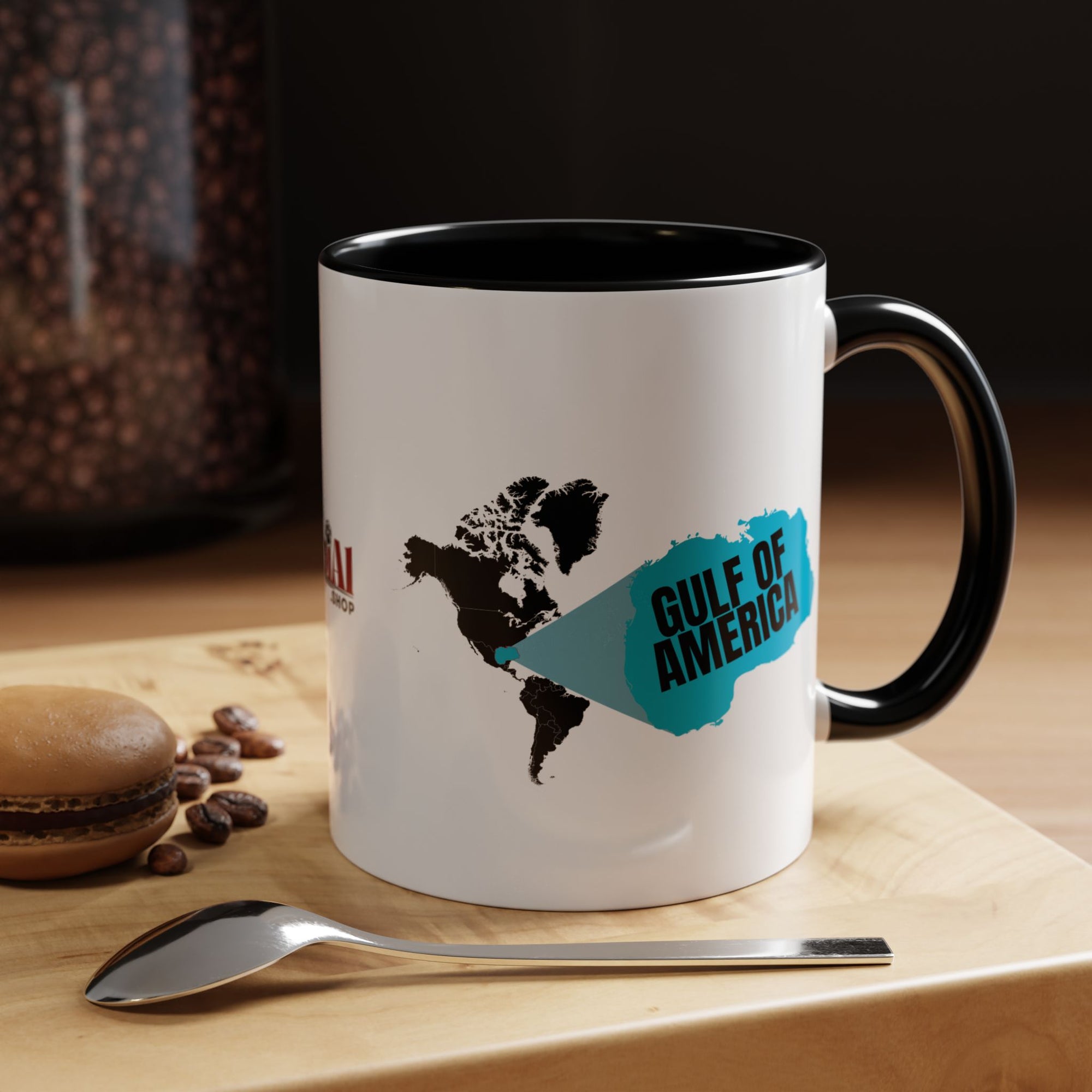 American Gulf Map Accent Coffee Mug