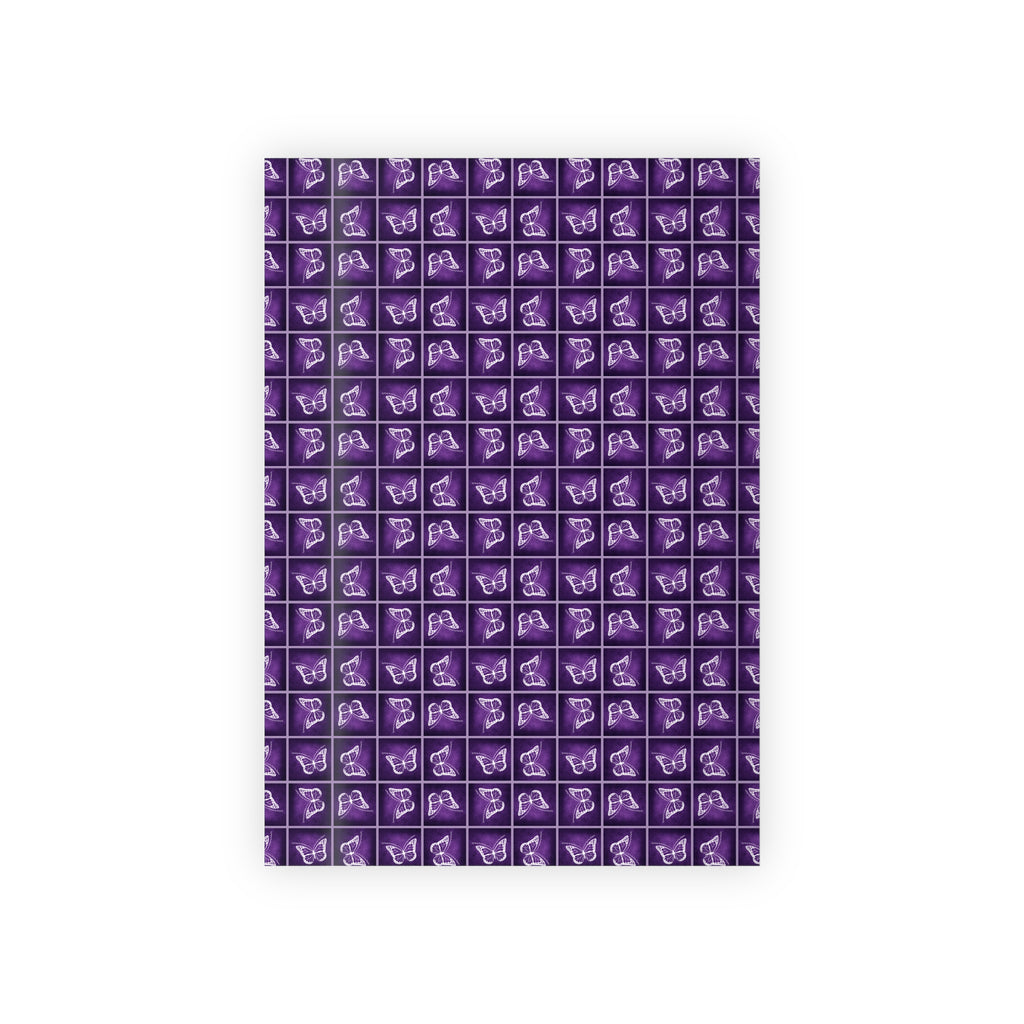 Elegant Purple Butterfly Gift Wrapping Paper Roll - Perfect for All Occasions