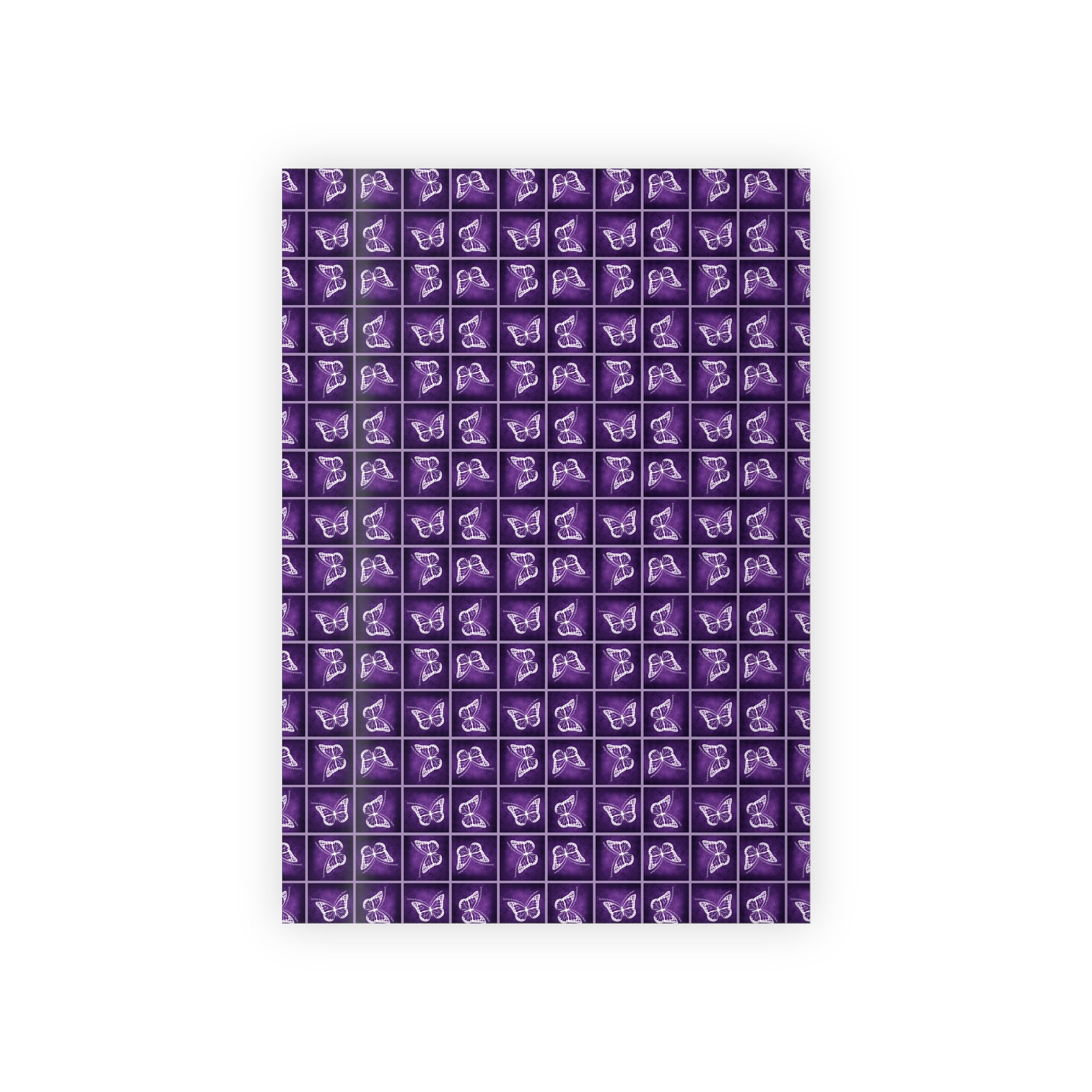 Elegant Purple Butterfly Gift Wrapping Paper Roll - Perfect for All Occasions