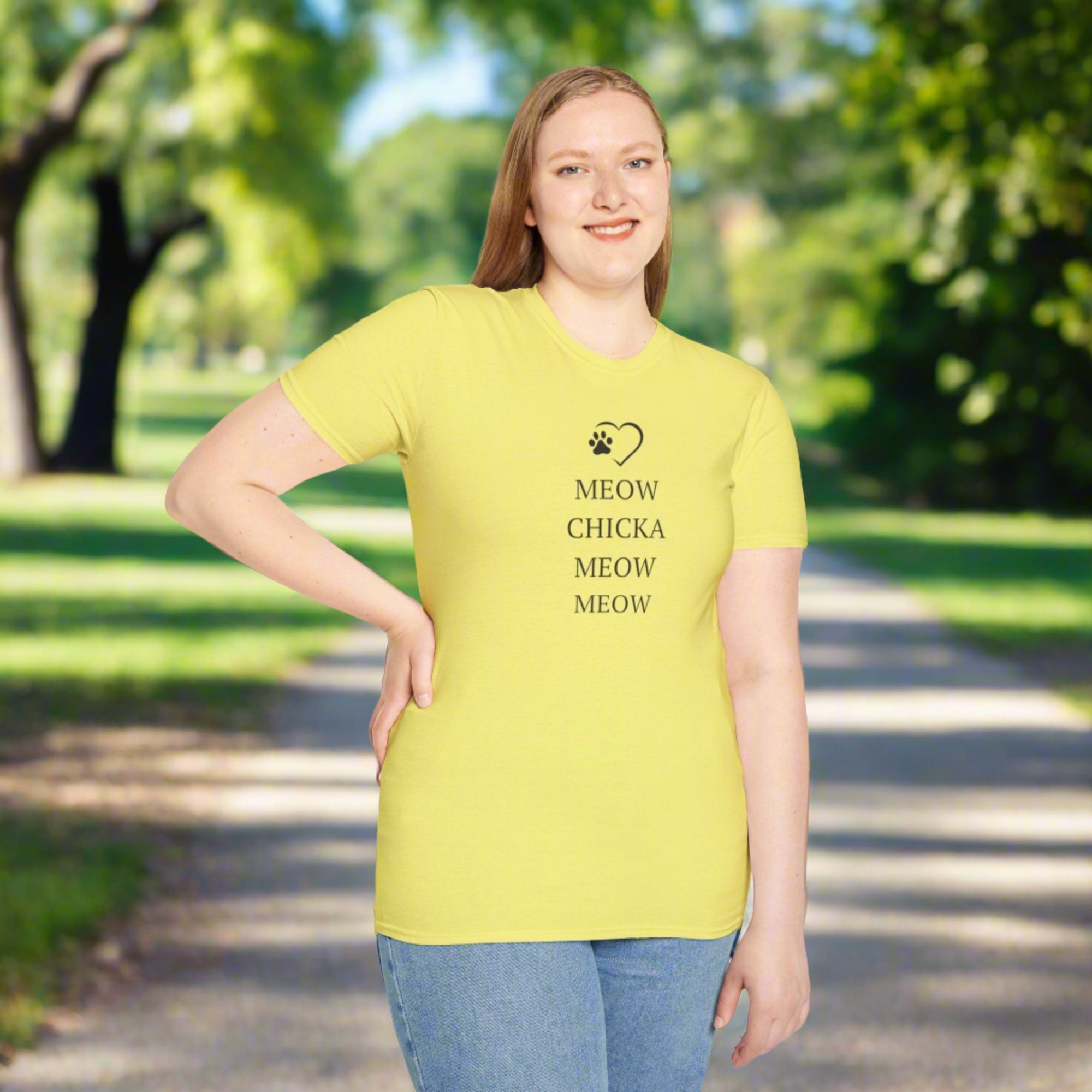 Meow Chicka Meow Meow Unisex Softstyle T - Shirt - T - Shirt - Epileptic Al’s Shop