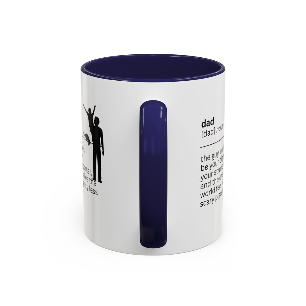 Dad Biggest Fan Accent Coffee Mug - Perfect Gift for Dads