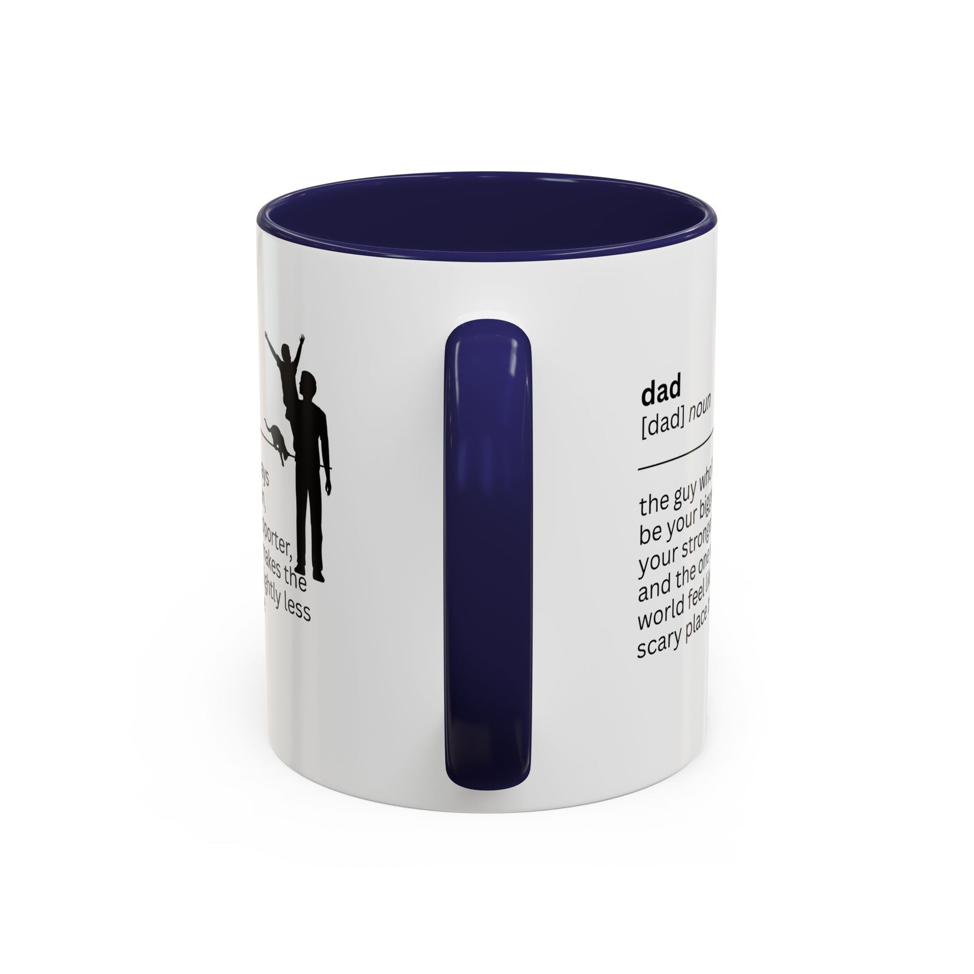 Dad Biggest Fan Accent Coffee Mug - Perfect Gift for Dads