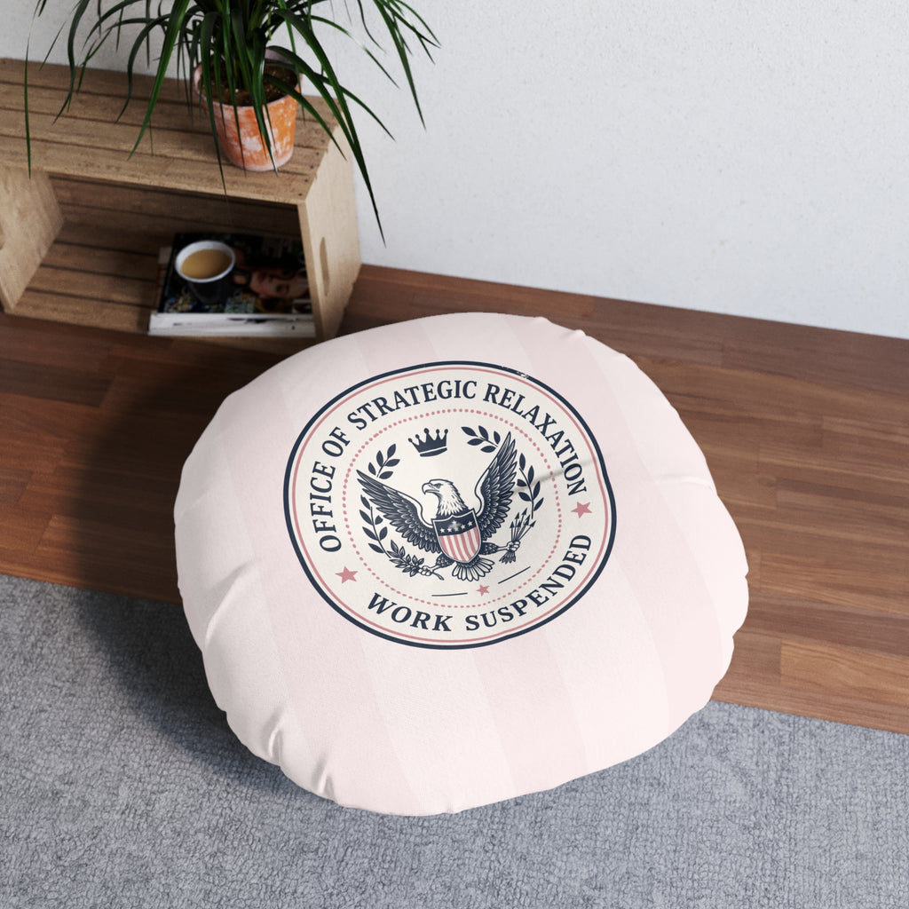 Office of Strategic Relaxation – Round Floor Pillow