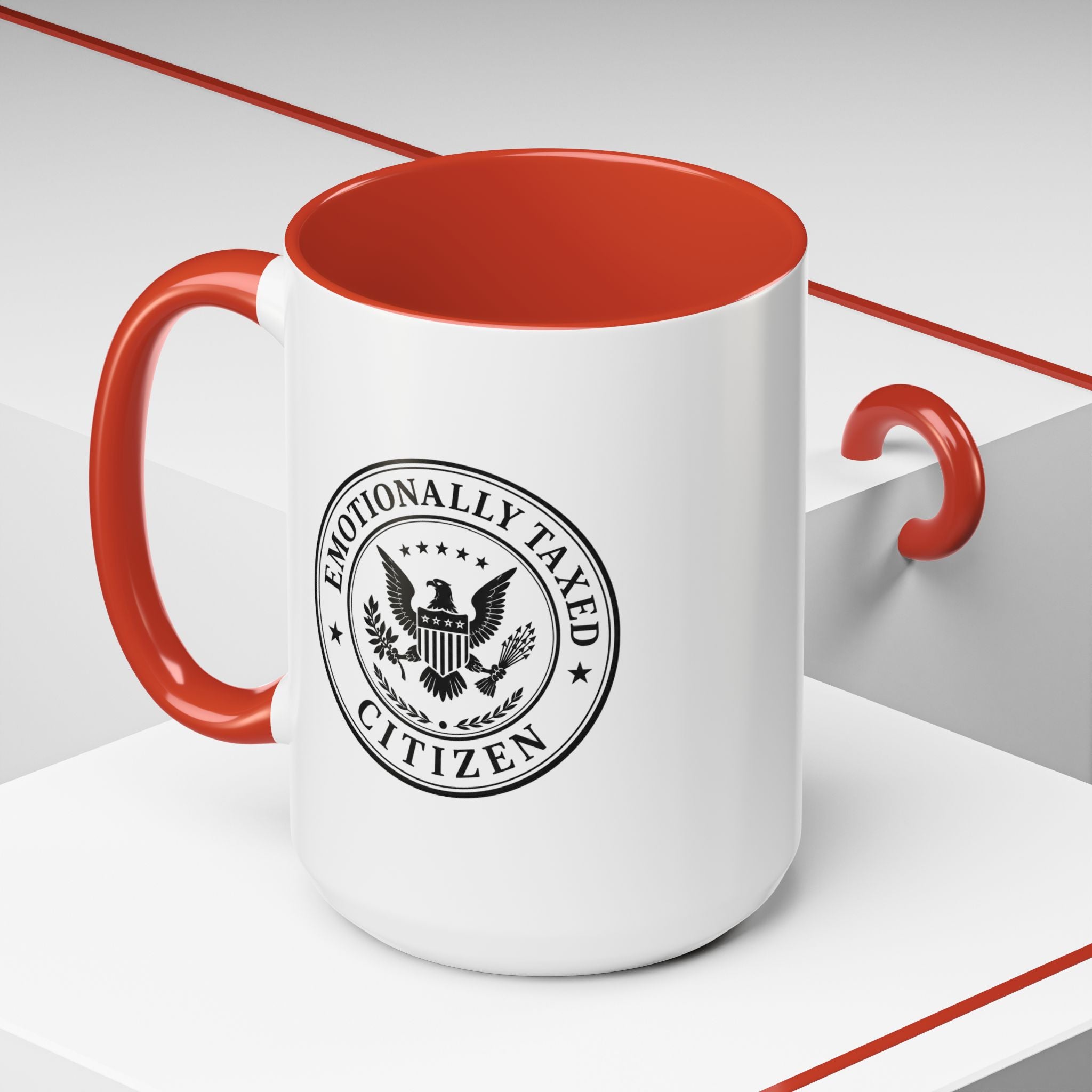 Emotionally Taxed Citizen Accent Mug | Existential Office Mug