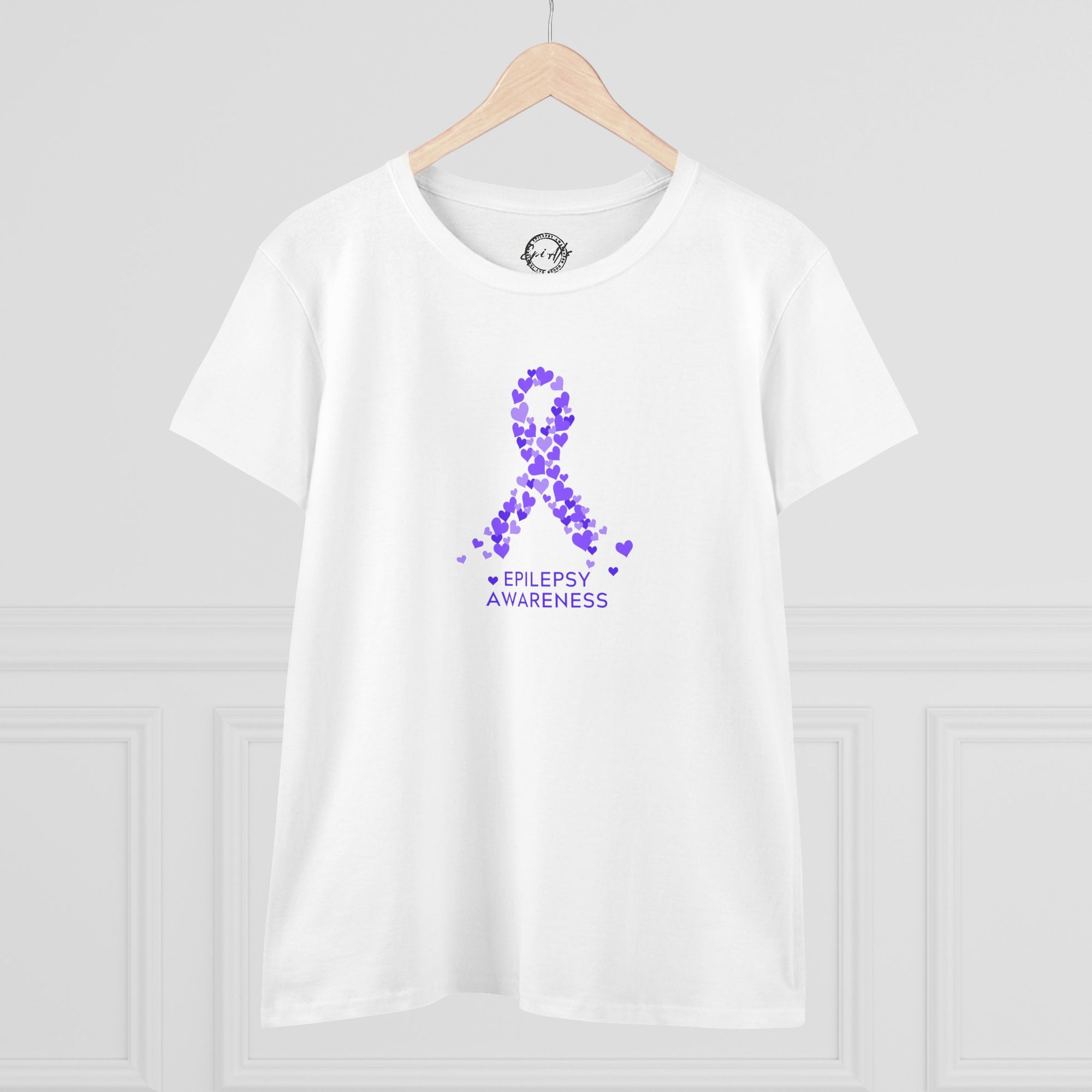 Women's Epilepsy Awareness Tee, Purple Ribbon Shirt