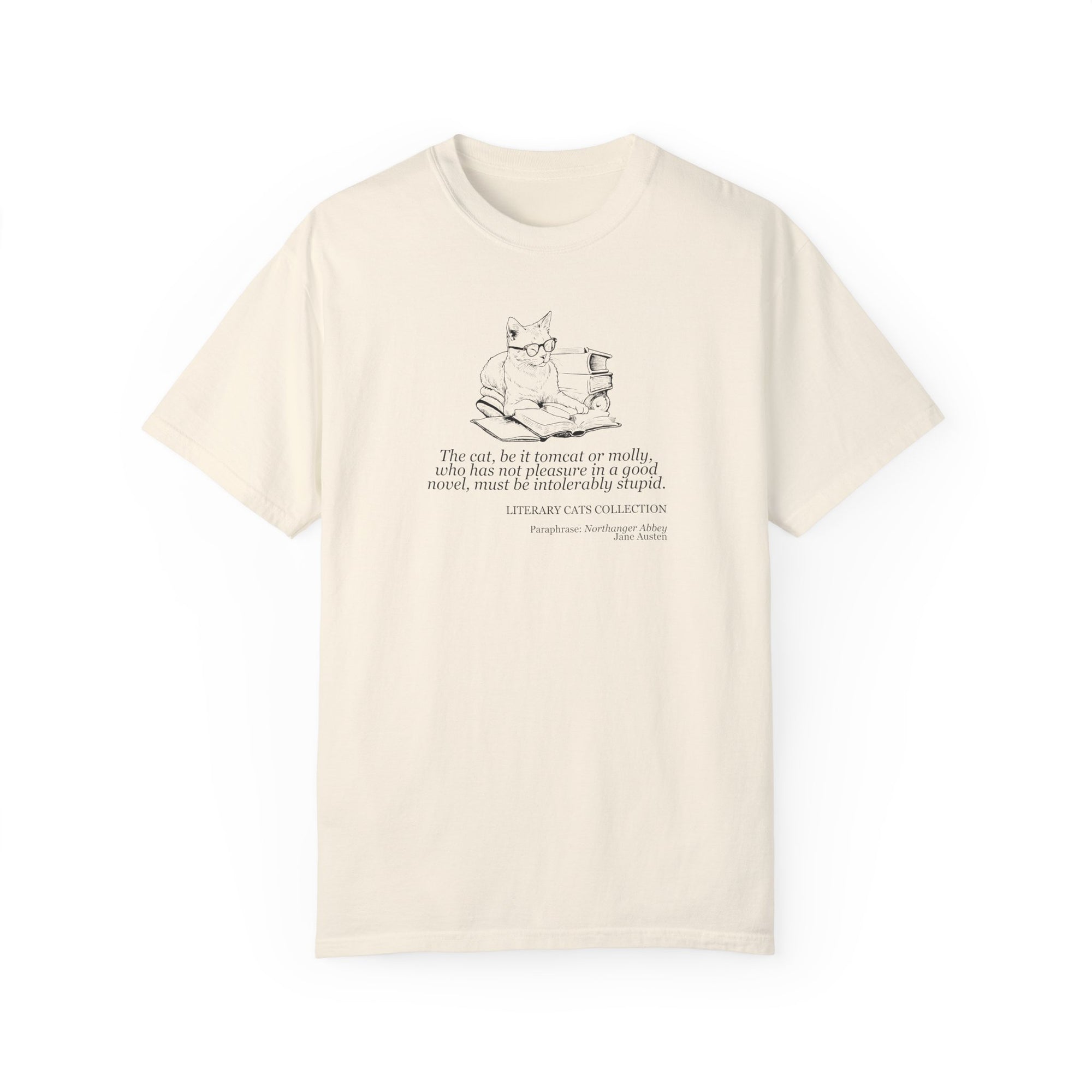 Literary Cat Unisex T-Shirt - Northanger Abbey