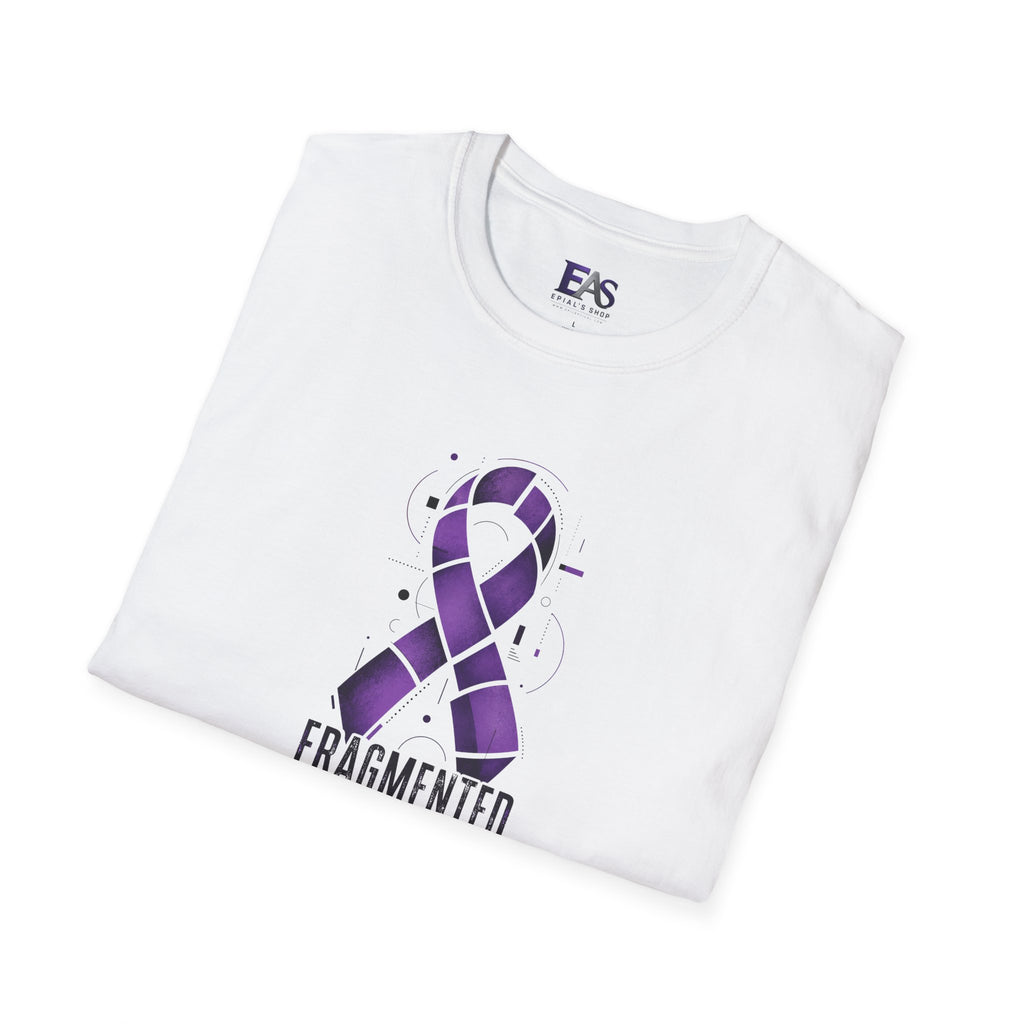 Fragmented, Not Broken Epilepsy Awareness T-Shirt | Purple Ribbon Unisex Graphic Tee
