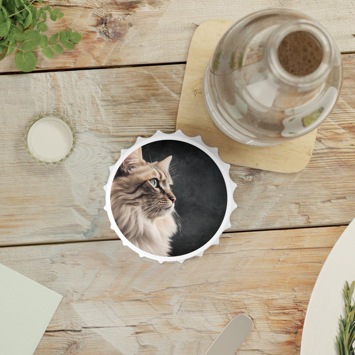 Cat-Themed Bottle Opener - Stylish Barware Gift for Pet Lovers Printify
