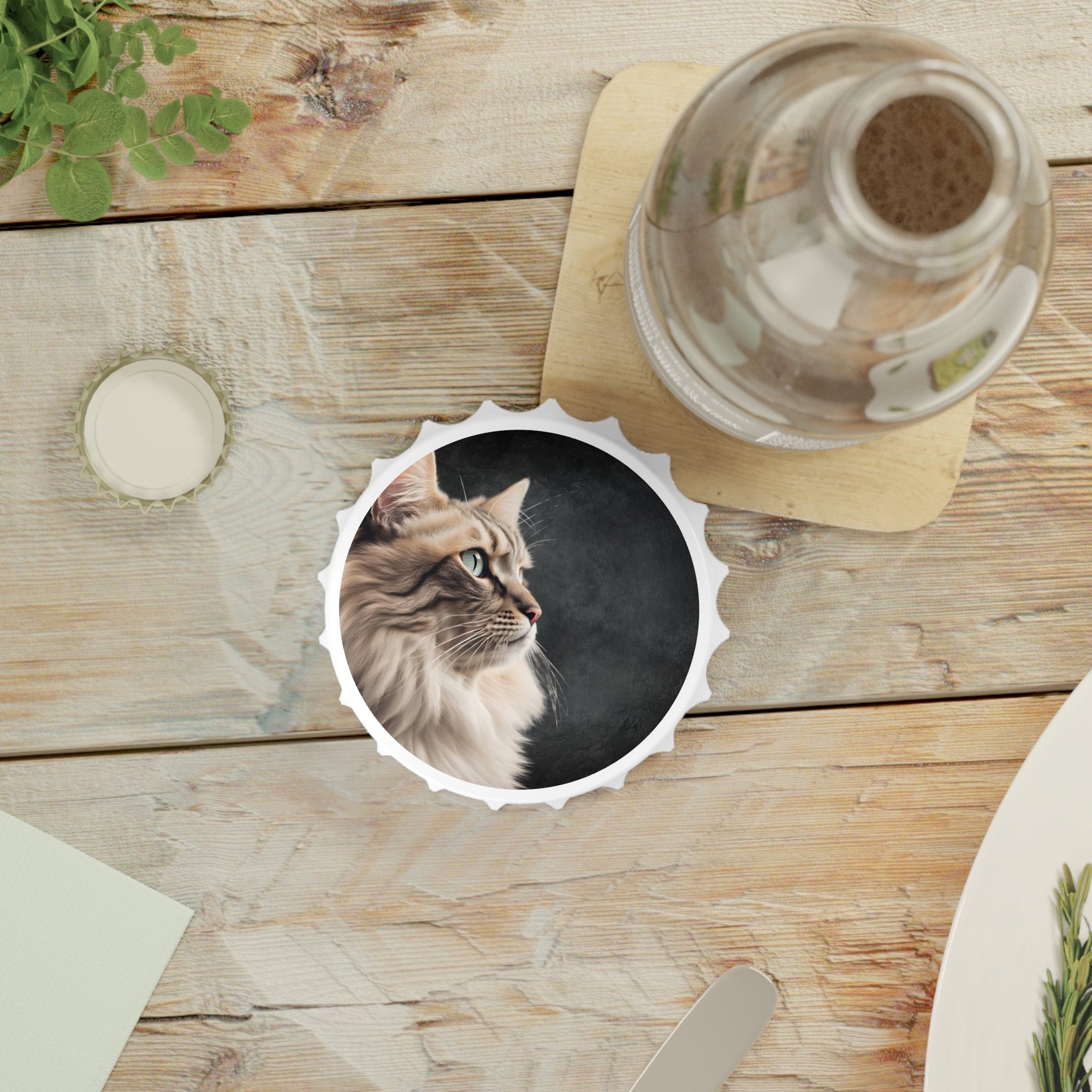 Cat-Themed Bottle Opener - Stylish Barware Gift for Pet Lovers Printify