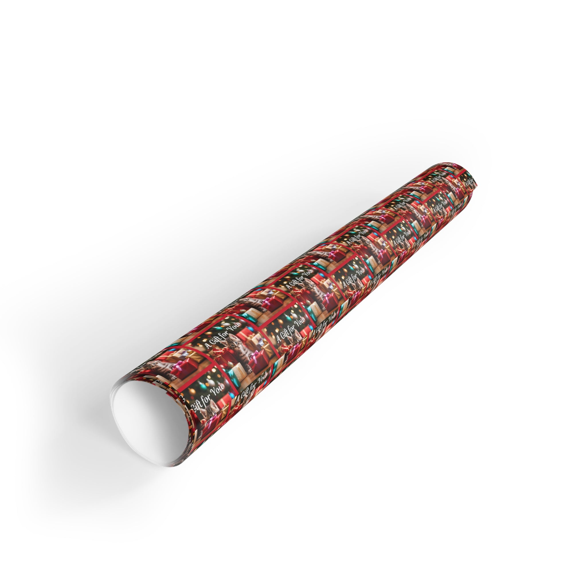 Photo depicting the ​A Gift for You Kitten Gift Wrapping Paper Rolls, 1pc from EpiAl's Shop.